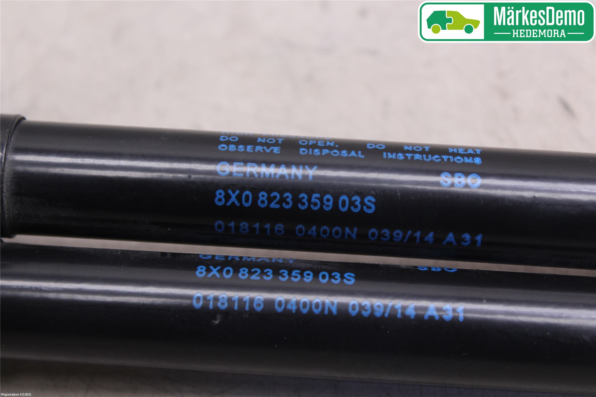 Audi A1/S1 11-18 Gasfjäder Motorhuv