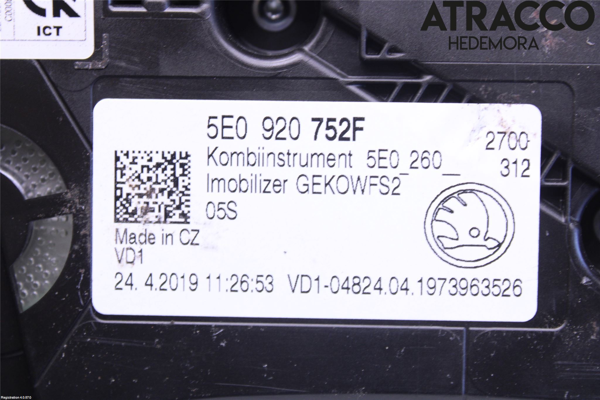 Skoda OCTAVIA (NX) 20- Instrument Komb