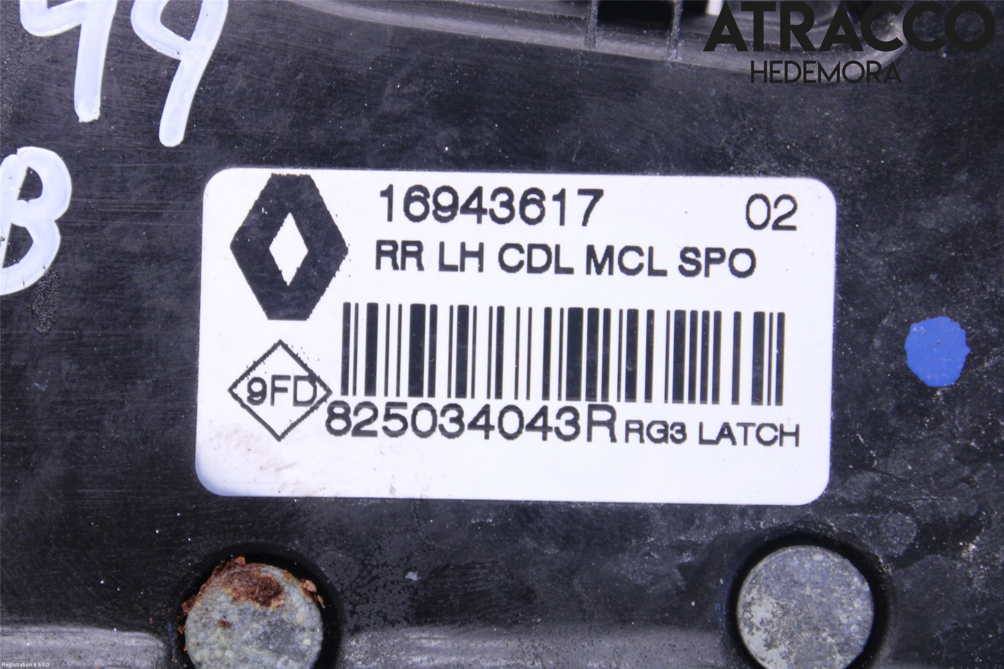 Renault TALISMAN 16-20 Låskista-Dörrlås