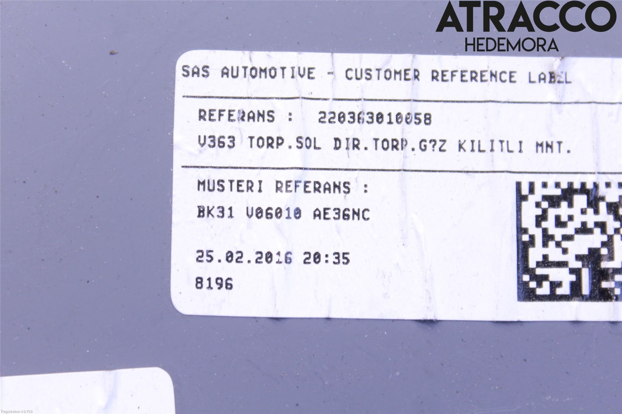 Ford TRANSIT SKÅP/BUSS 14-22 Handskfack