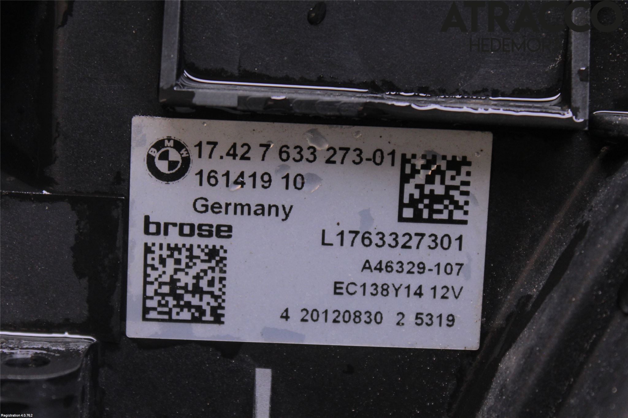 BMW 5 F10/F11/F18 09-17 Kylfläkt El