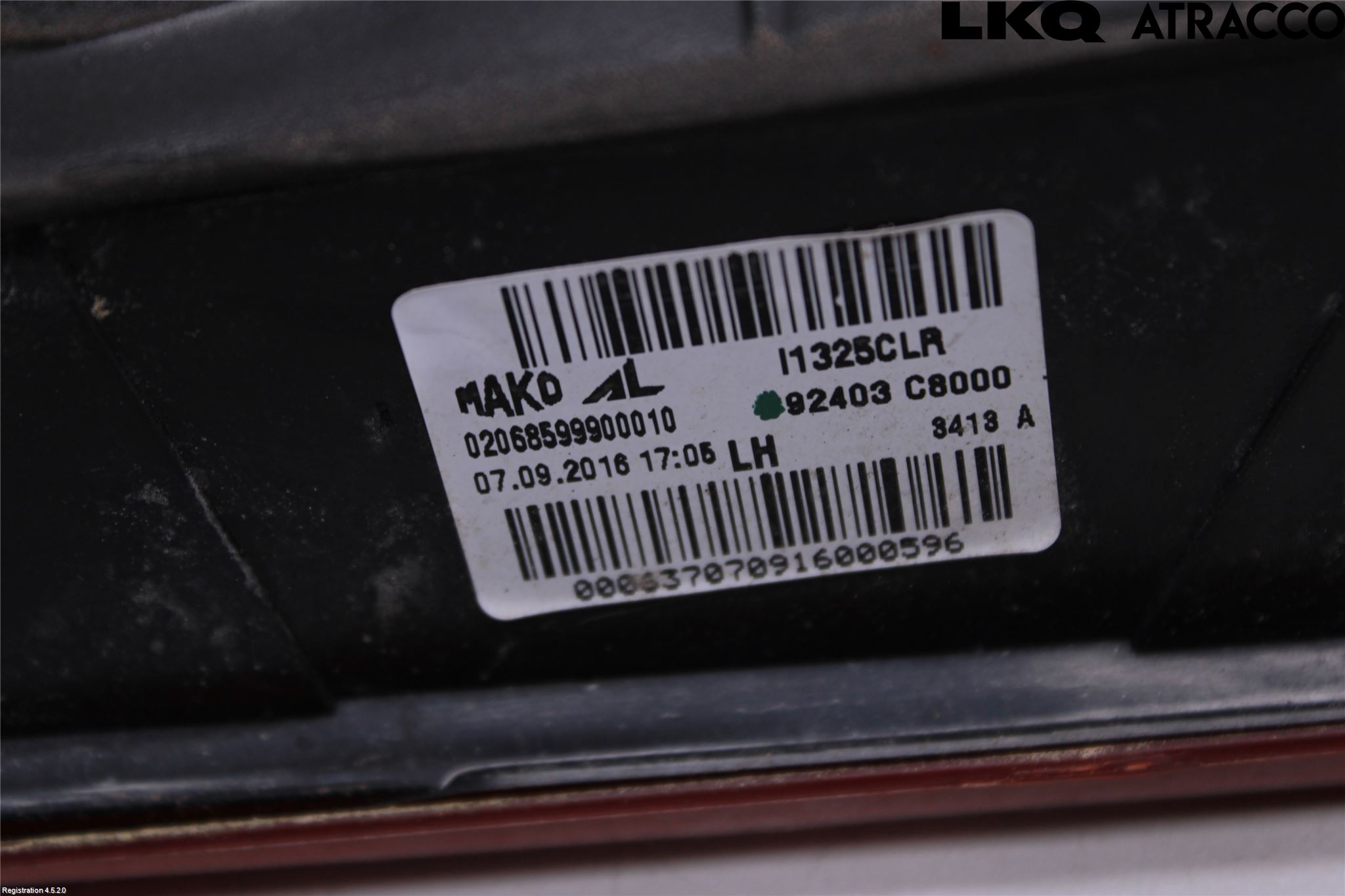 Hyundai i20 GB 15-20 Bakljus Lucka Vä