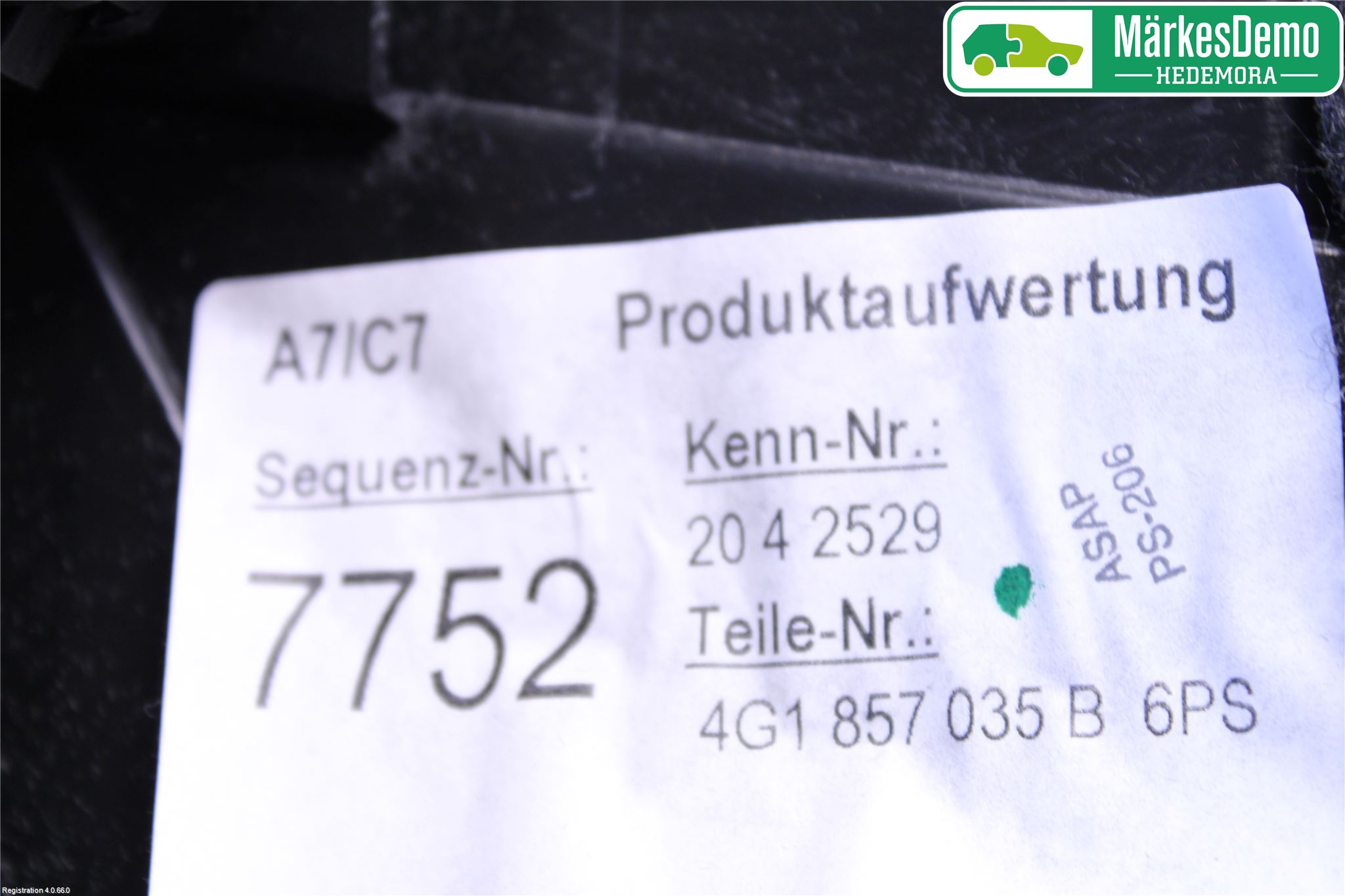 Audi A6/S6 4G 11-18 Handskfack