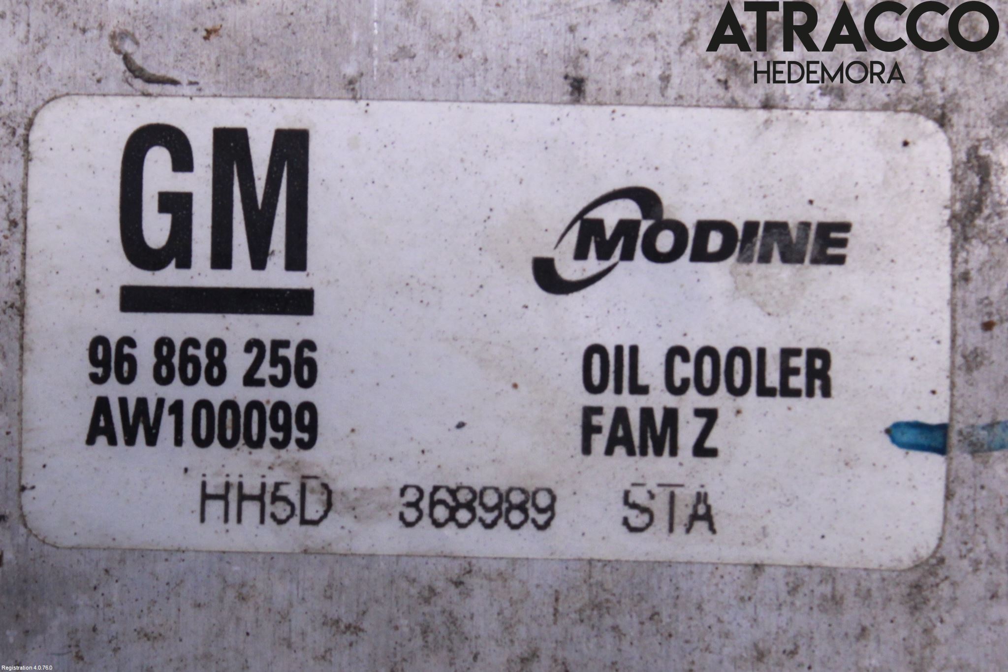 Chevrolet CAPTIVA Oljekylare Motor