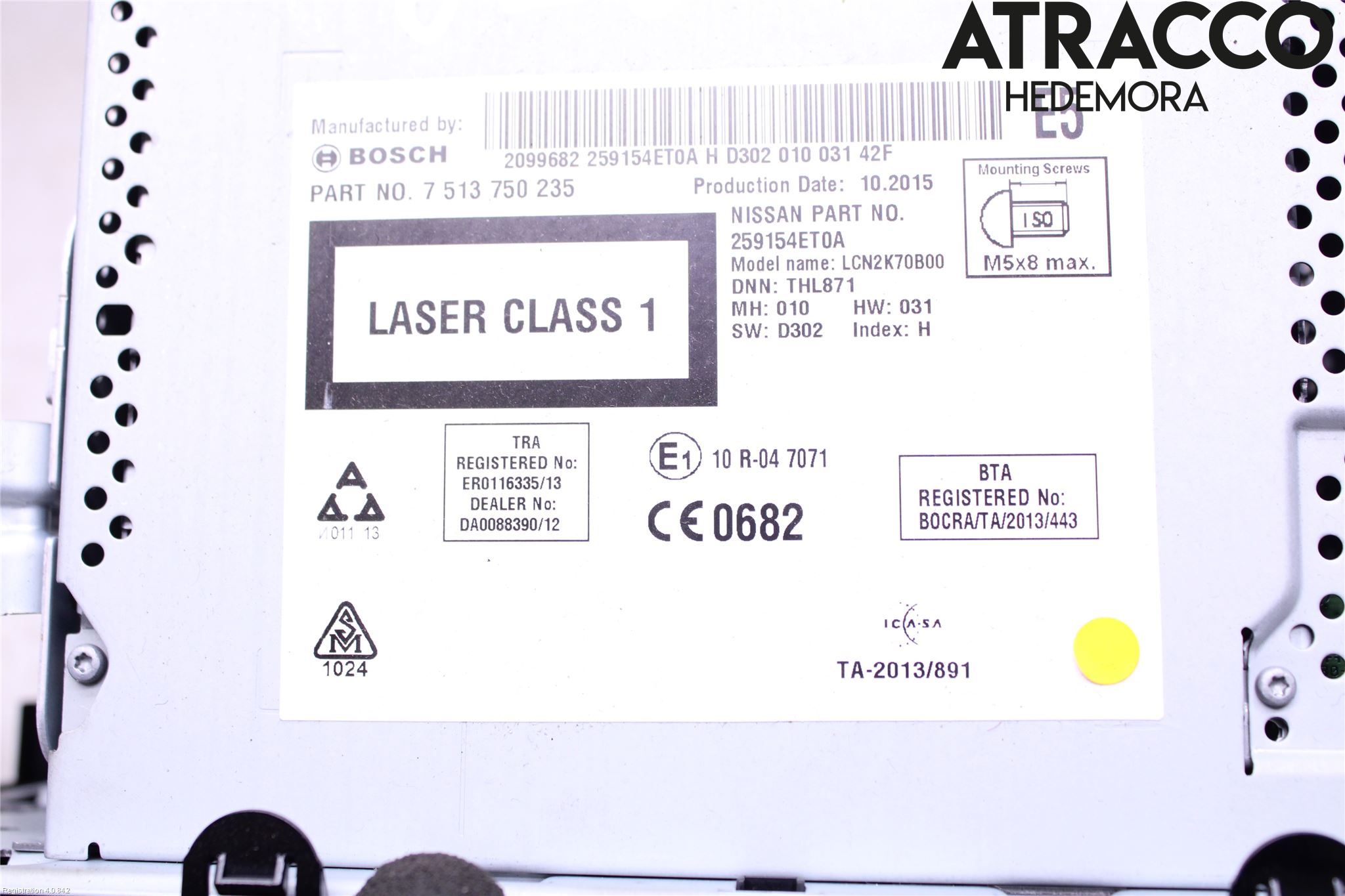 Nissan X-TRAIL 14-21 Cd Radio - Multimediapanel