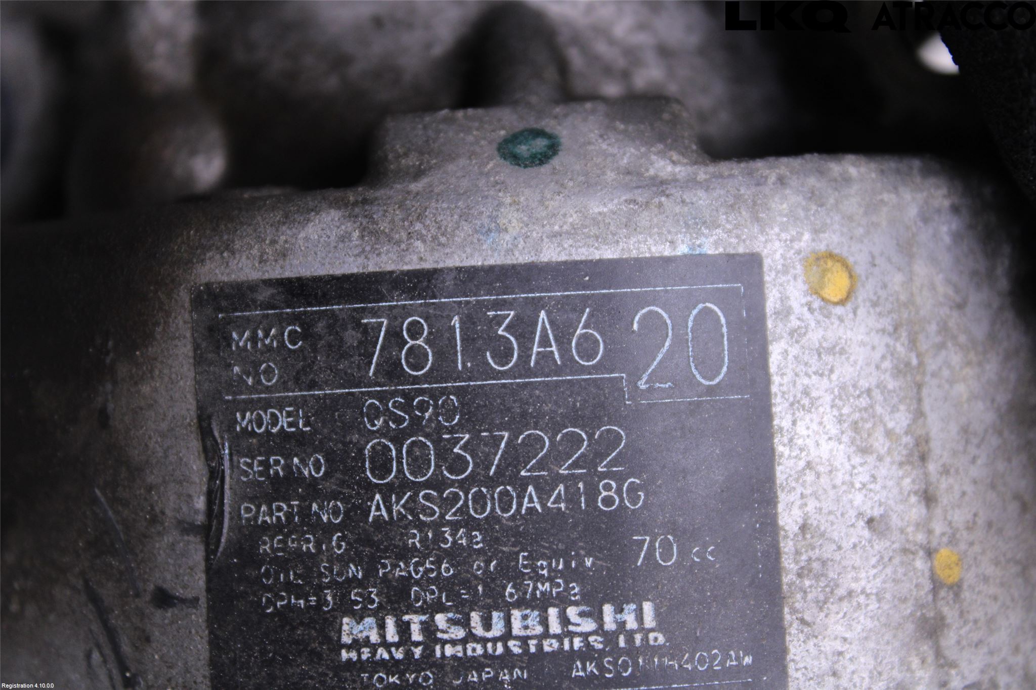 Mitsubishi ASX 10-22 Ac Kompressor