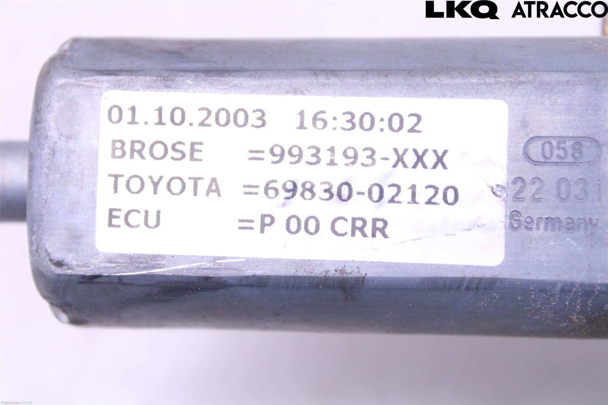 Toyota COROLLA 02-07 Fönsterhiss El Kompl
