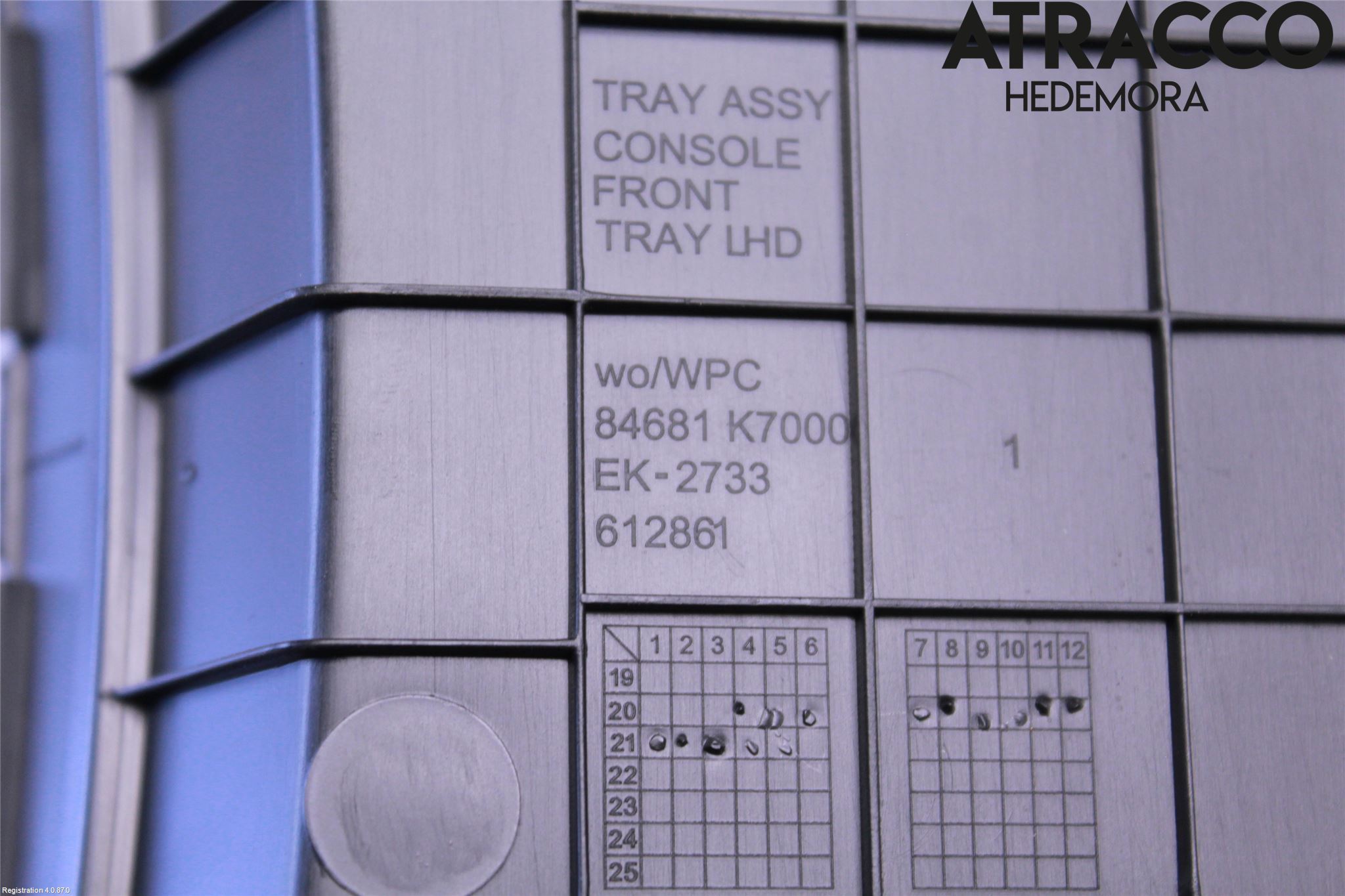 Hyundai i10 LA 20- Inredning Sarg Växelspak