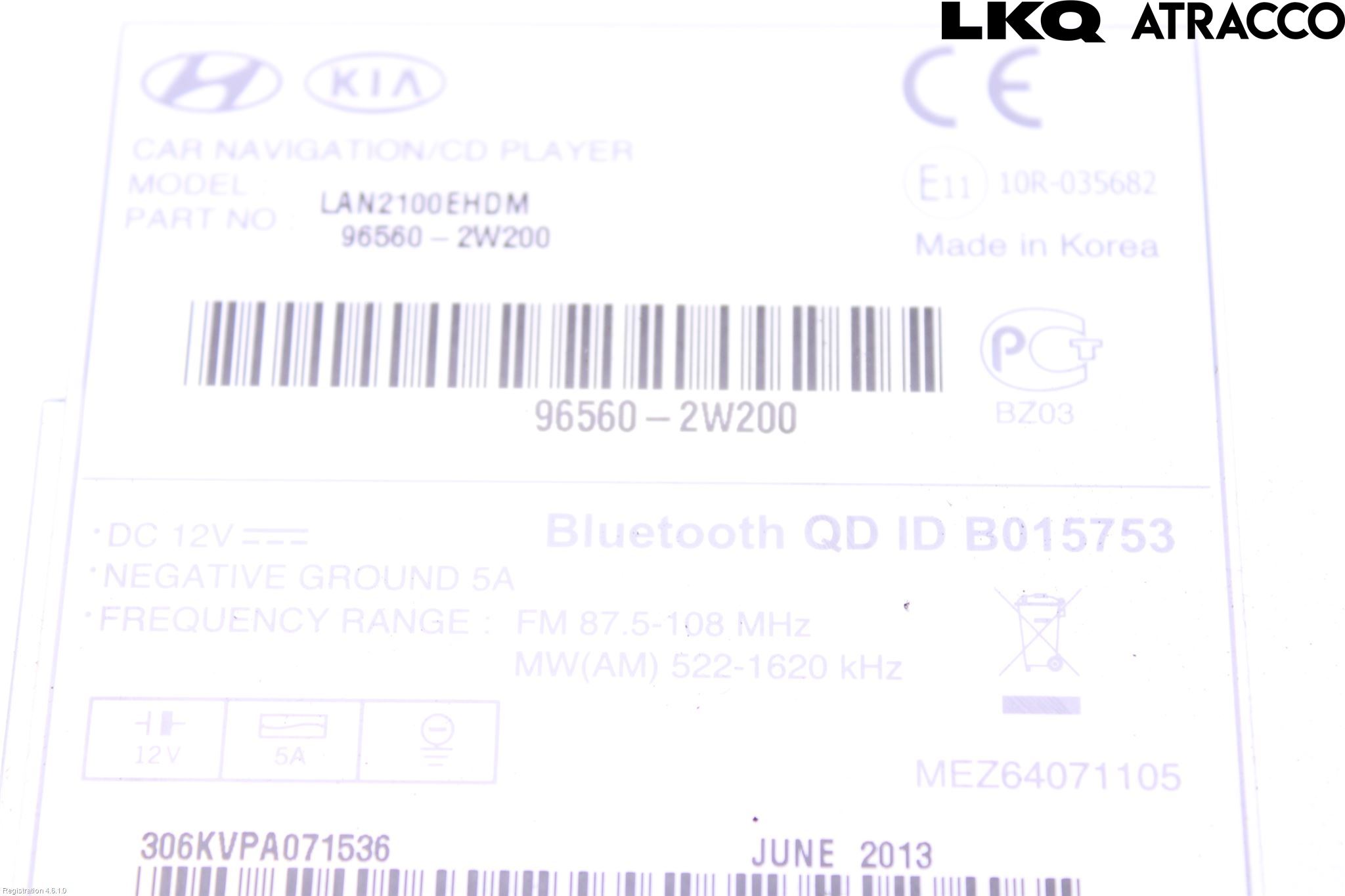 Hyundai SANTA FE 13-18 Cd Radio - Multimediapanel