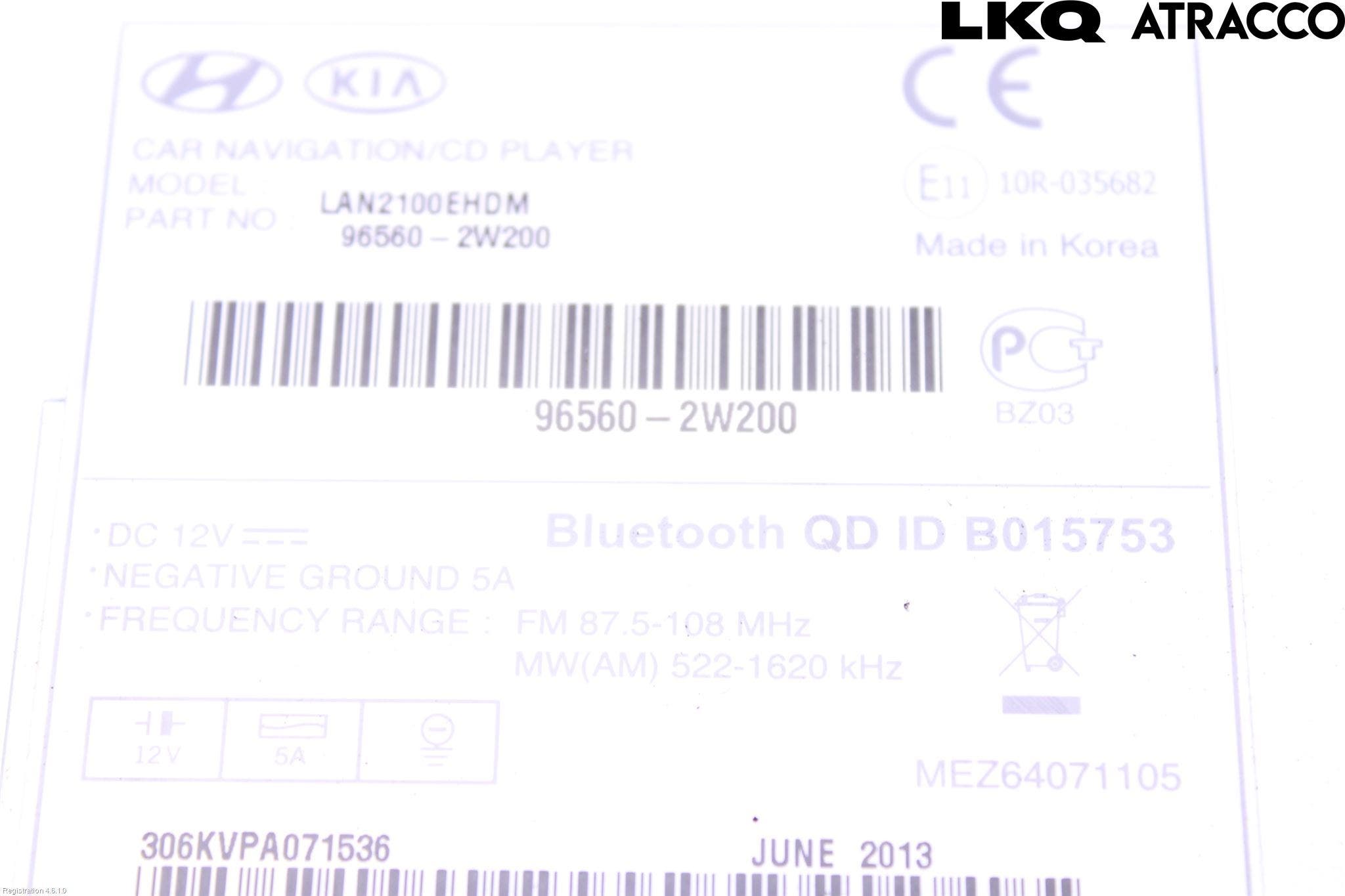 Hyundai SANTA FE 13-18 Cd Radio - Multimediapanel