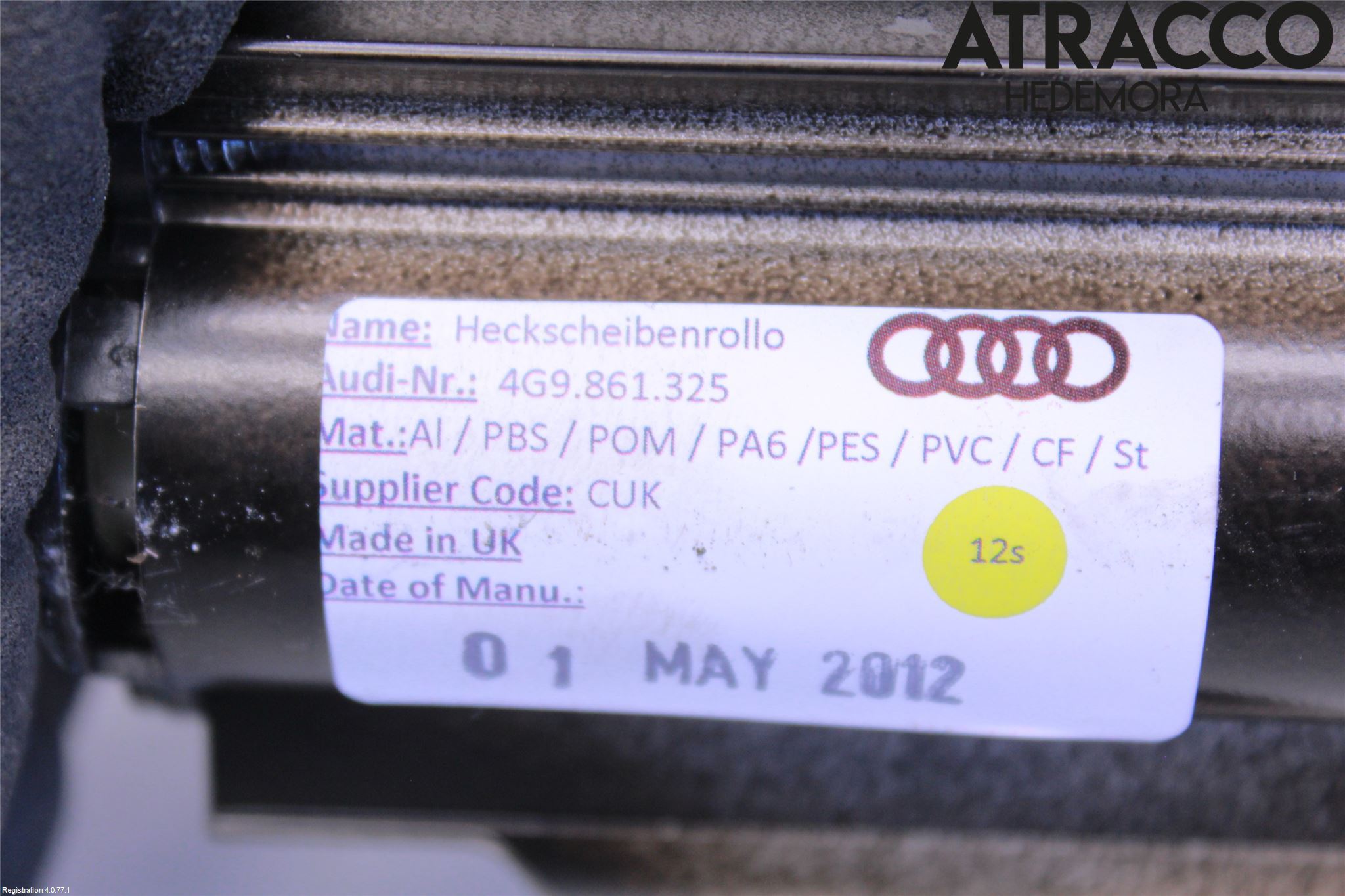 Audi A6 ALLROAD 12-18 Solskydd