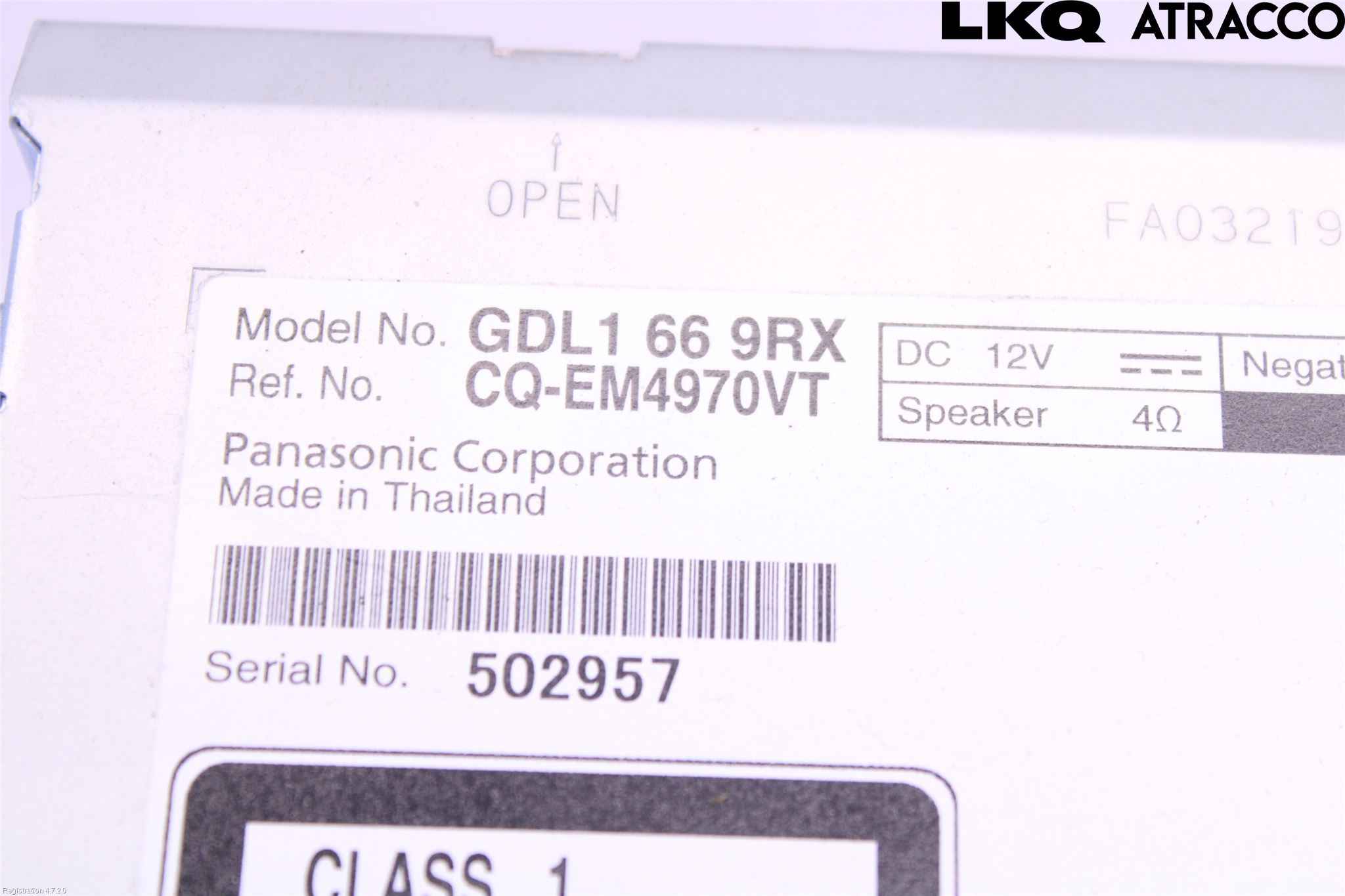 Mazda 6 08-13 Cd Radio - Multimediapanel