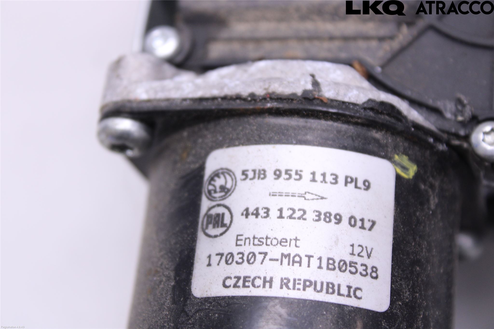 Skoda FABIA 15-21 Torkarmekanism Vindruta