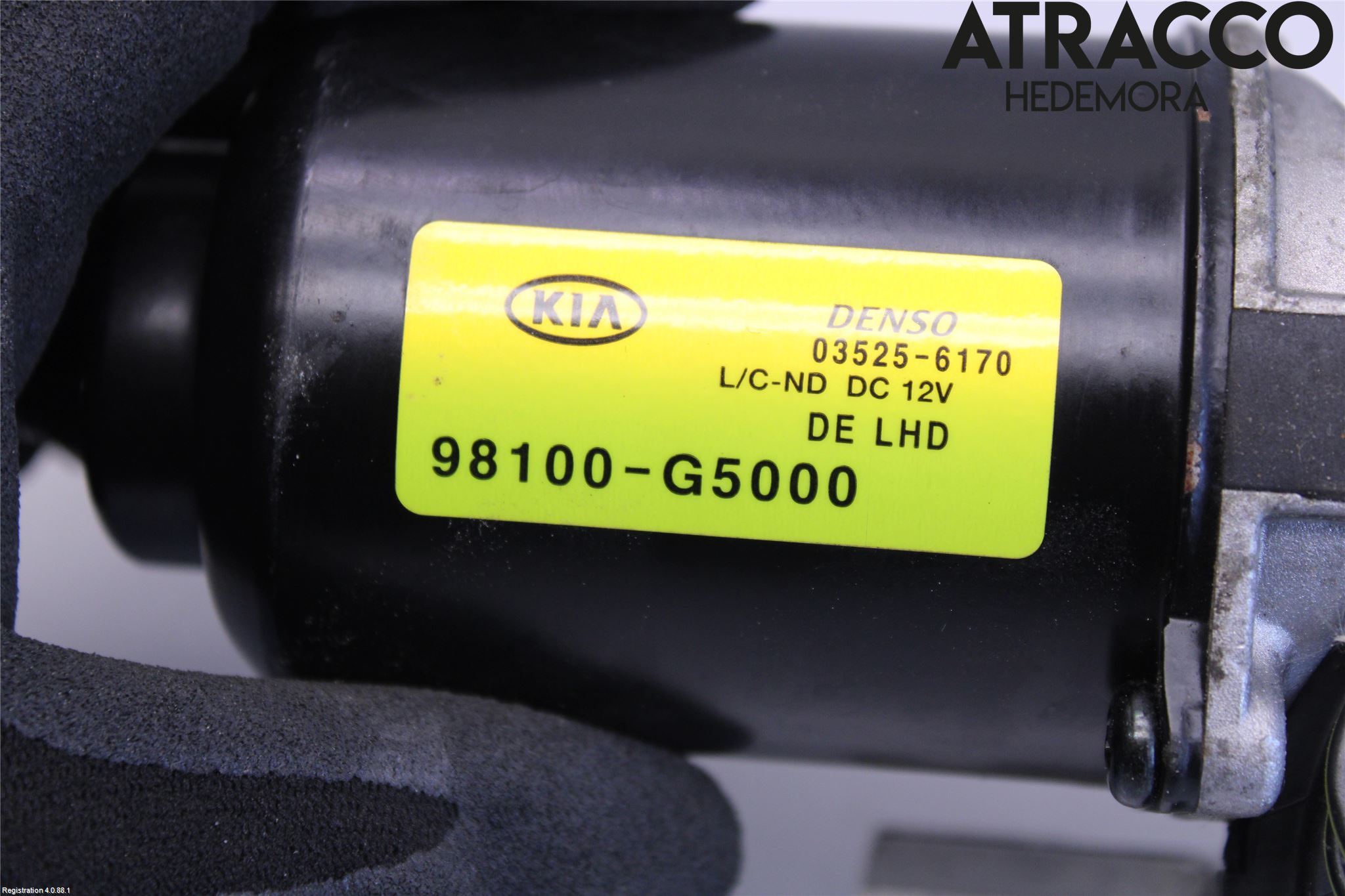 Kia NIRO (DE) 17-22 Torkarmotor Vindruta