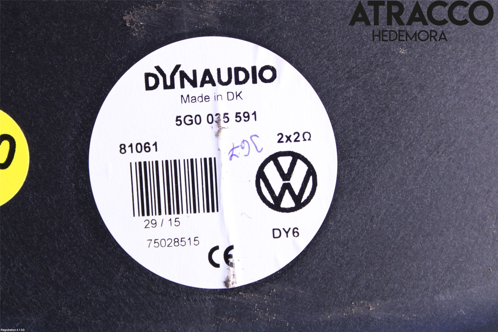 Volkswagen VW GOLF / E-GOLF VII 13-20 Högtalare