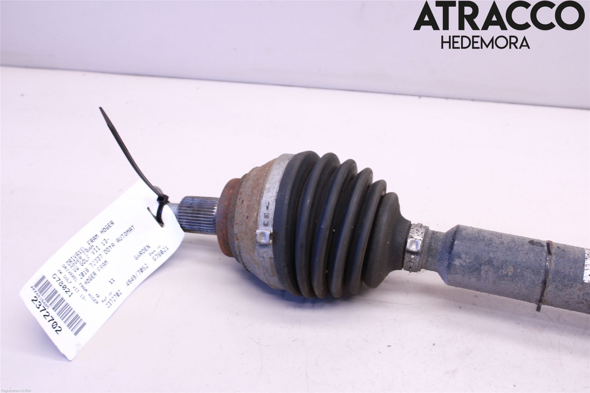 Volkswagen VW GOLF / E-GOLF VII 13-20 Drivaxel Fram Höger