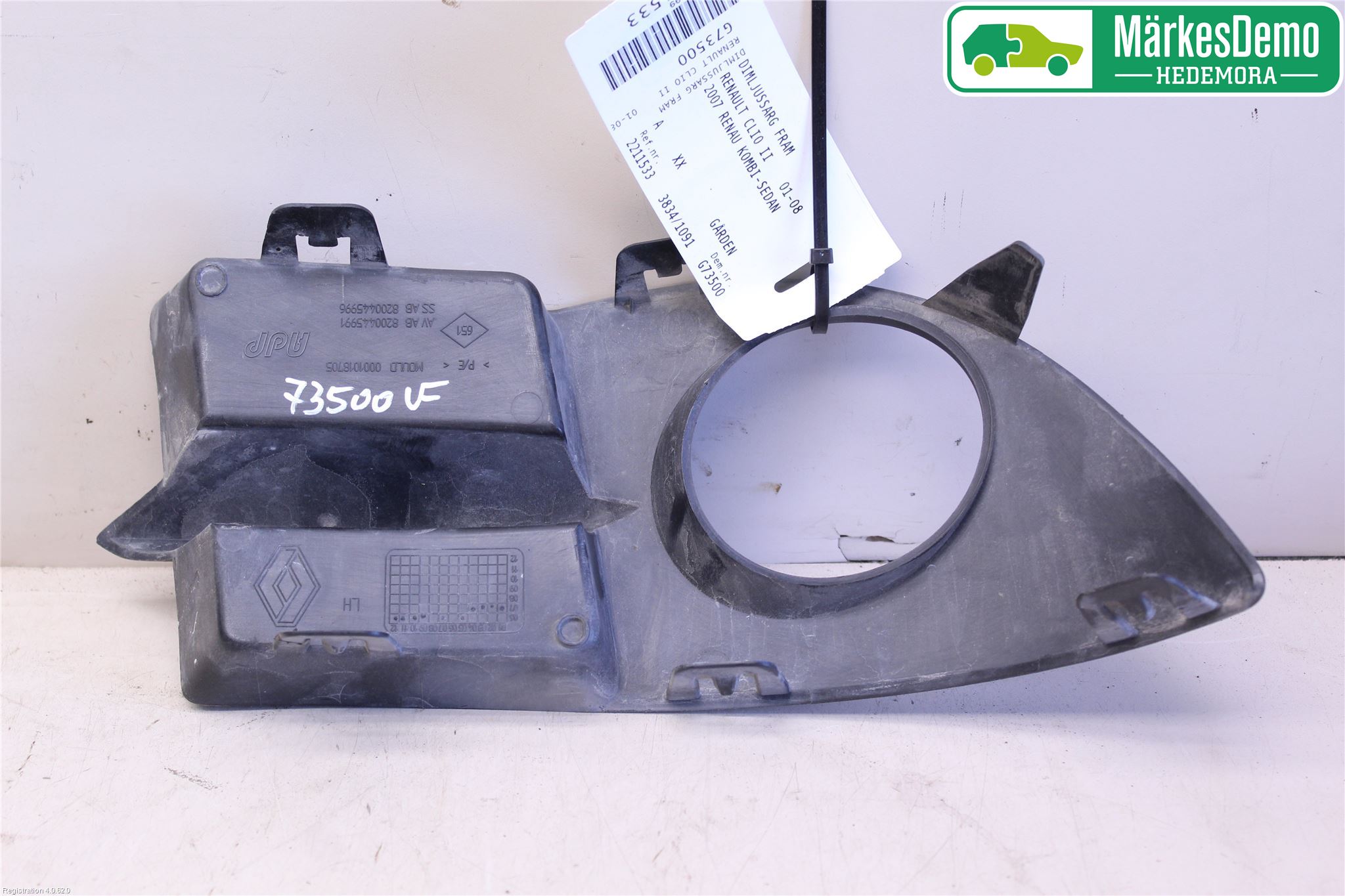 Renault CLIO II 01-08 Dimljussarg Fram