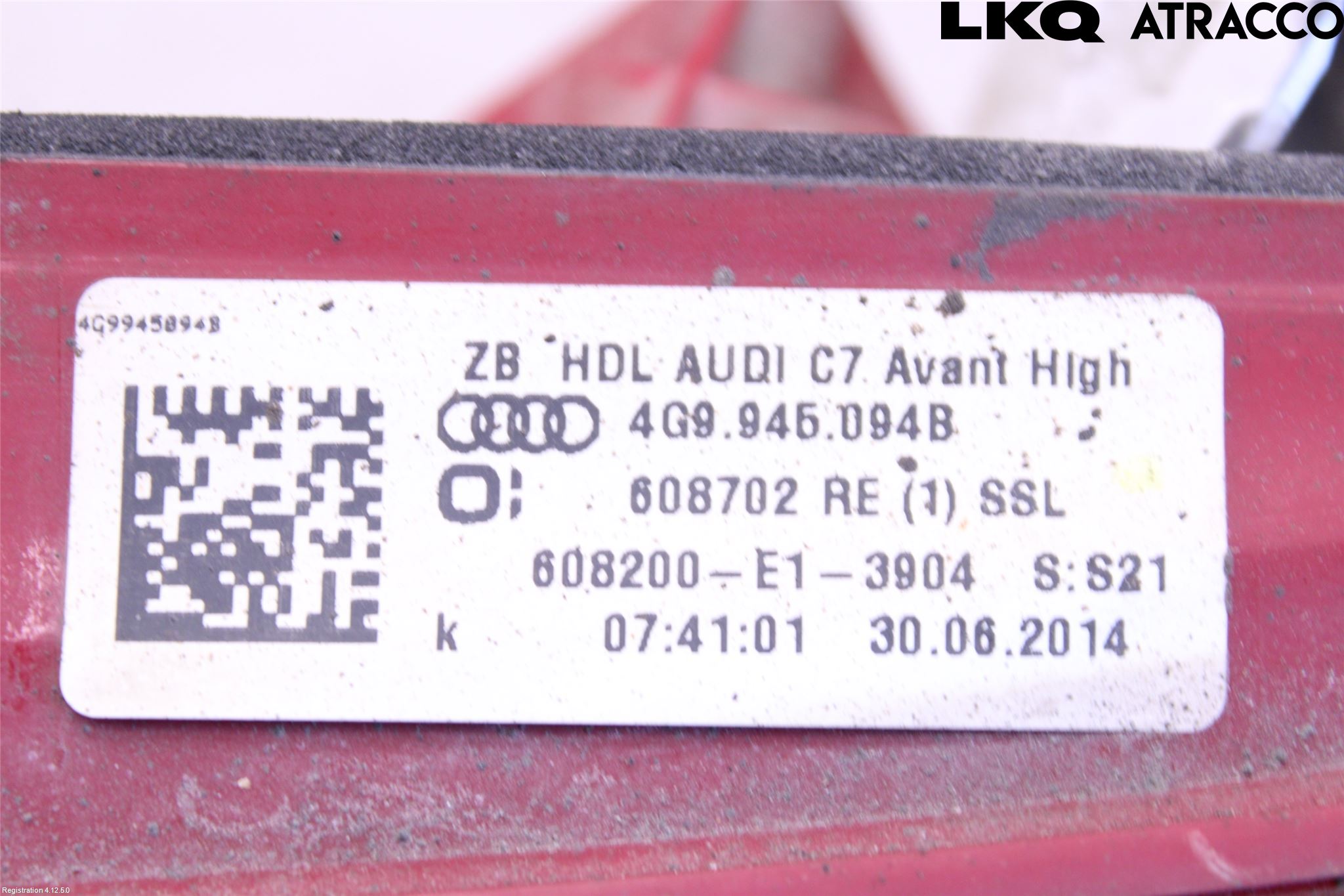 Audi A6/S6 4G 11-18 Bakljus Lucka Hö