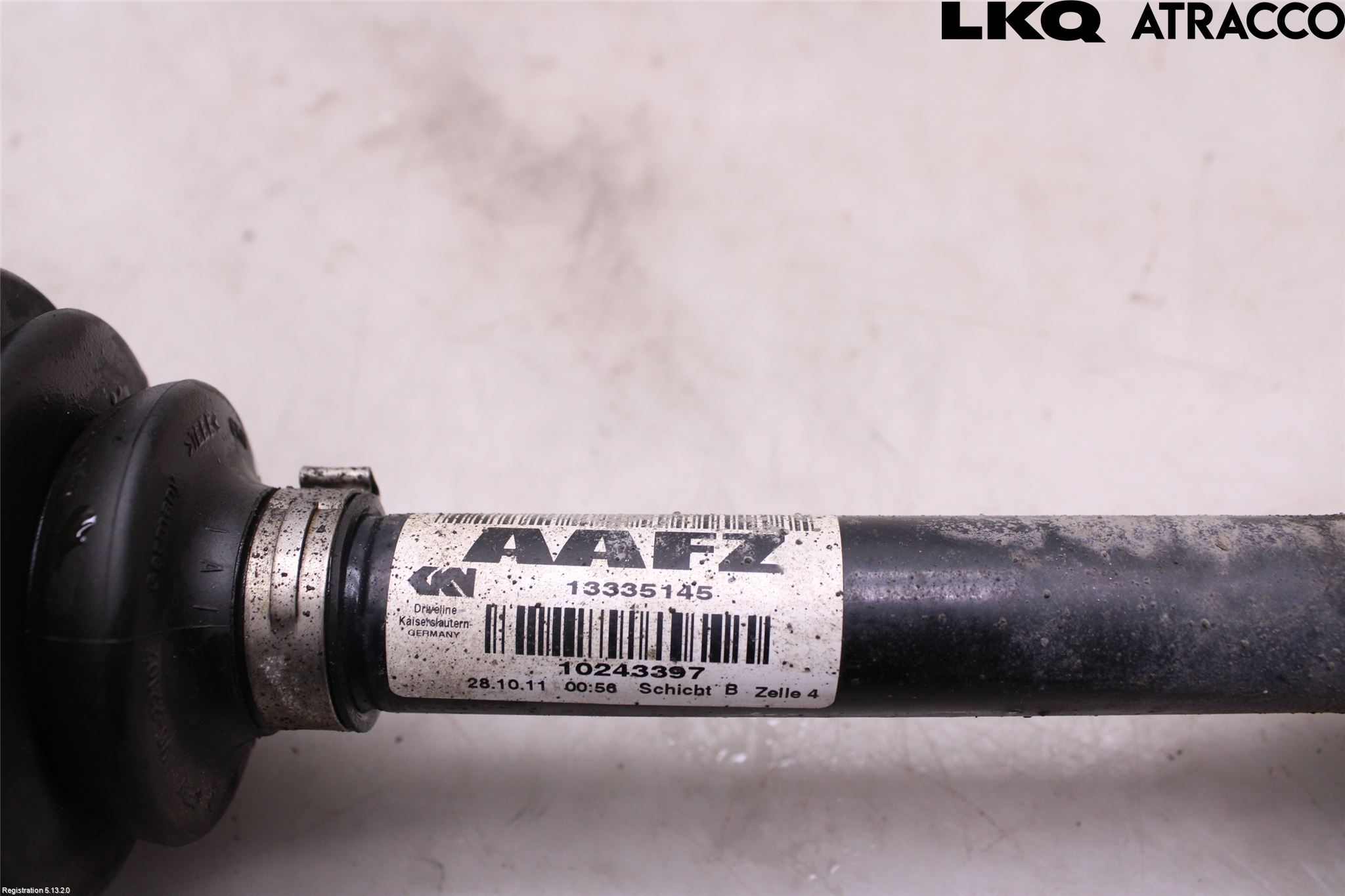 Opel ASTRA J 10-15 Drivaxel Fram Vänster