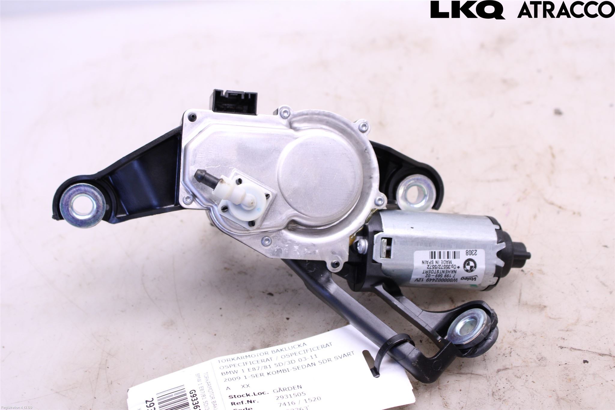 BMW 1 E87/81 5D/3D 03-11 Torkarmotor Baklucka