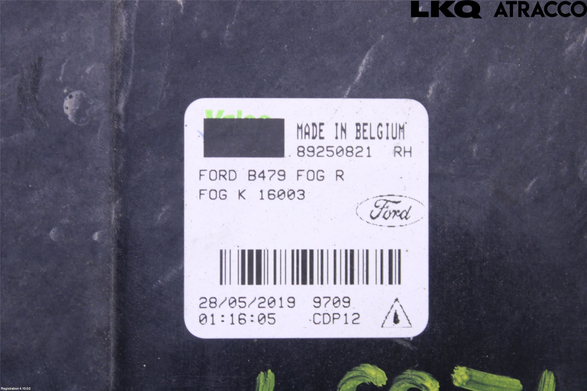 Ford FIESTA (VII) 18-23 Dimljus-Varselljus Fram