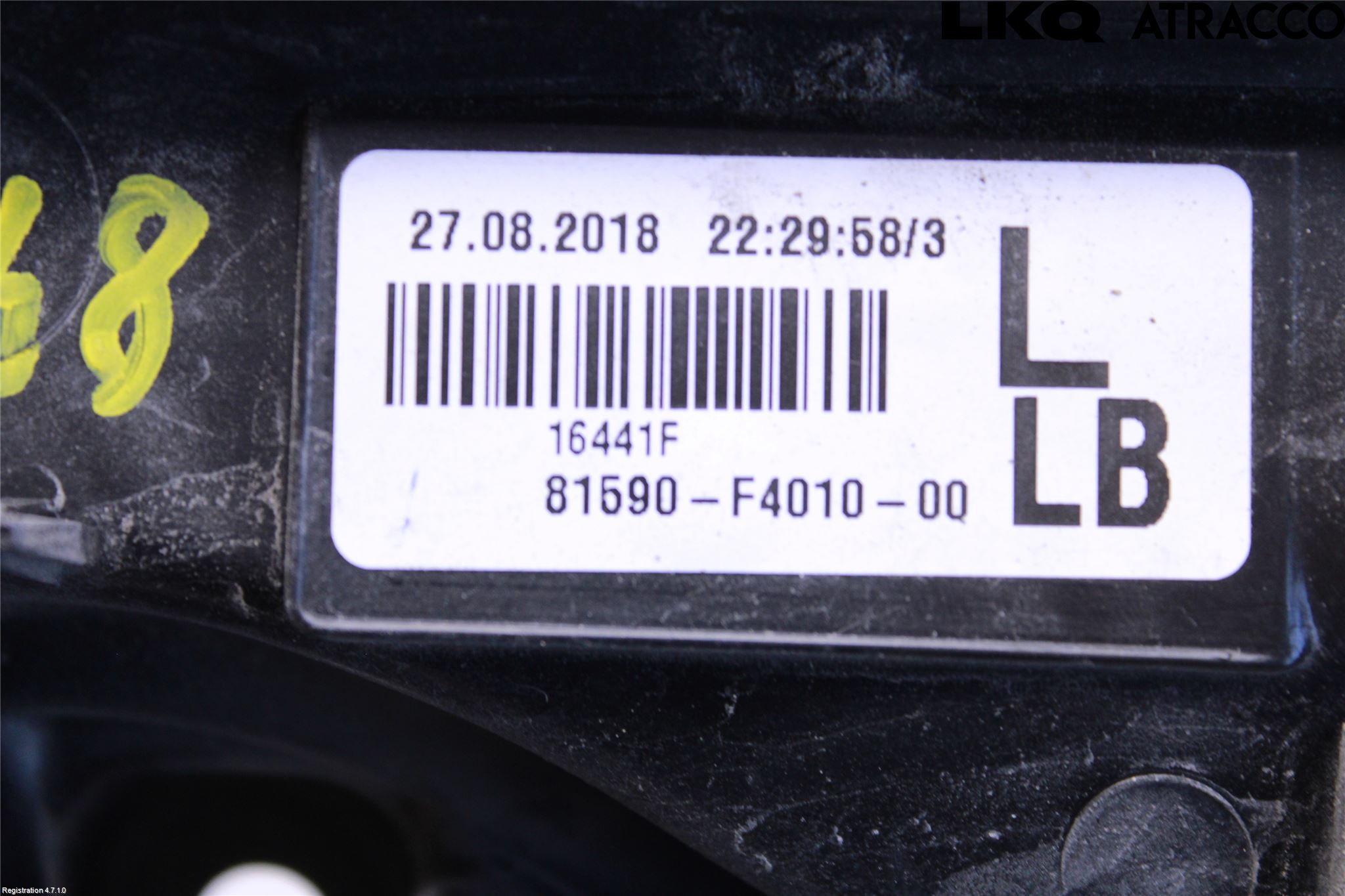 Toyota C-HR 16-23 Bakljus Lucka Vä
