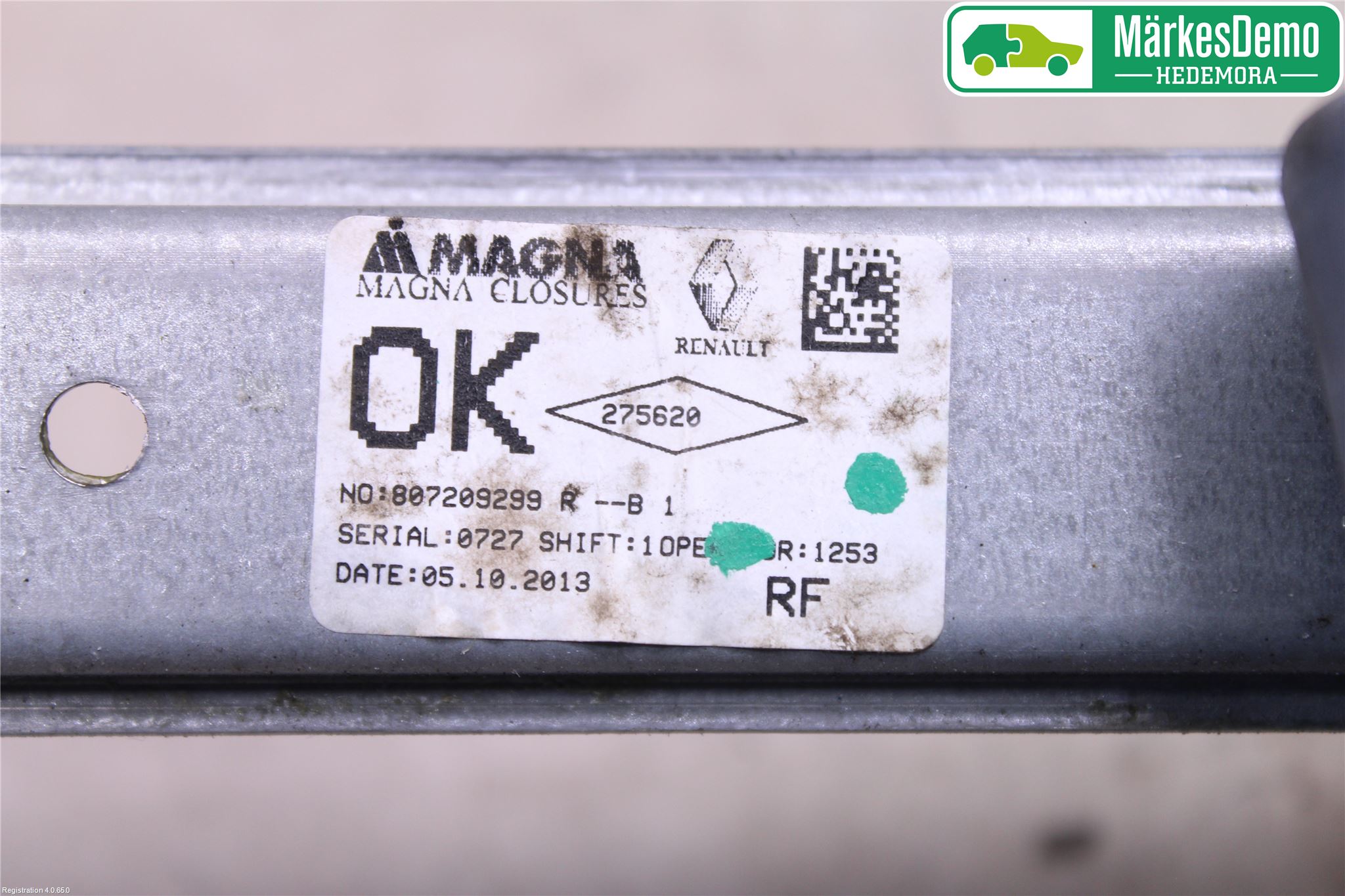 Dacia SANDERO/STEPWAY 13-20 Fönsterhiss El Kompl