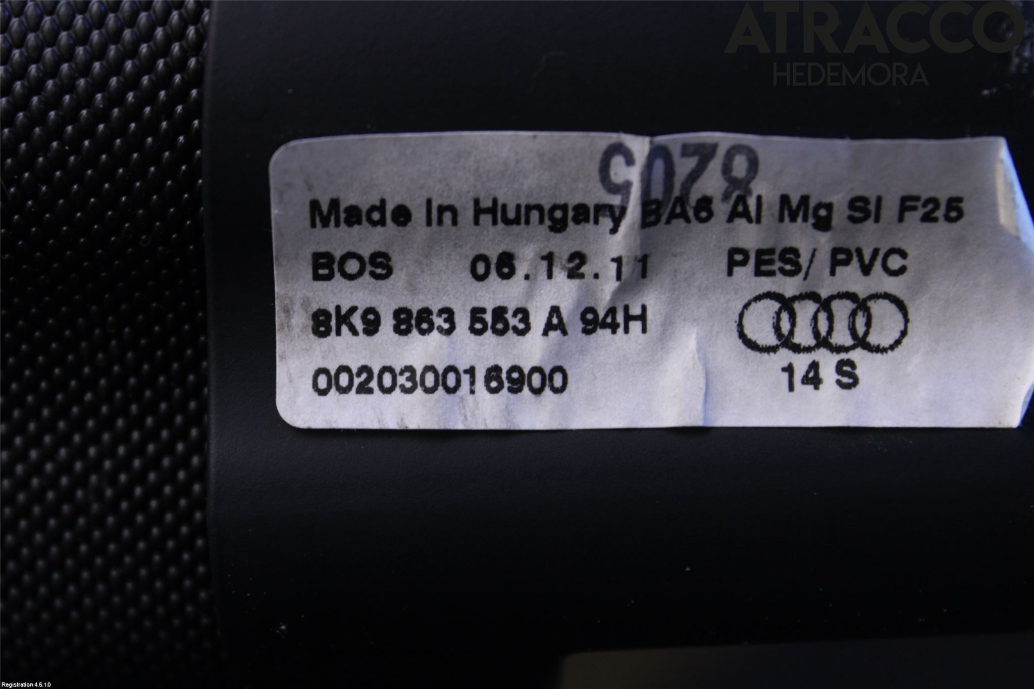 Audi A4 12-15 Insynskydd