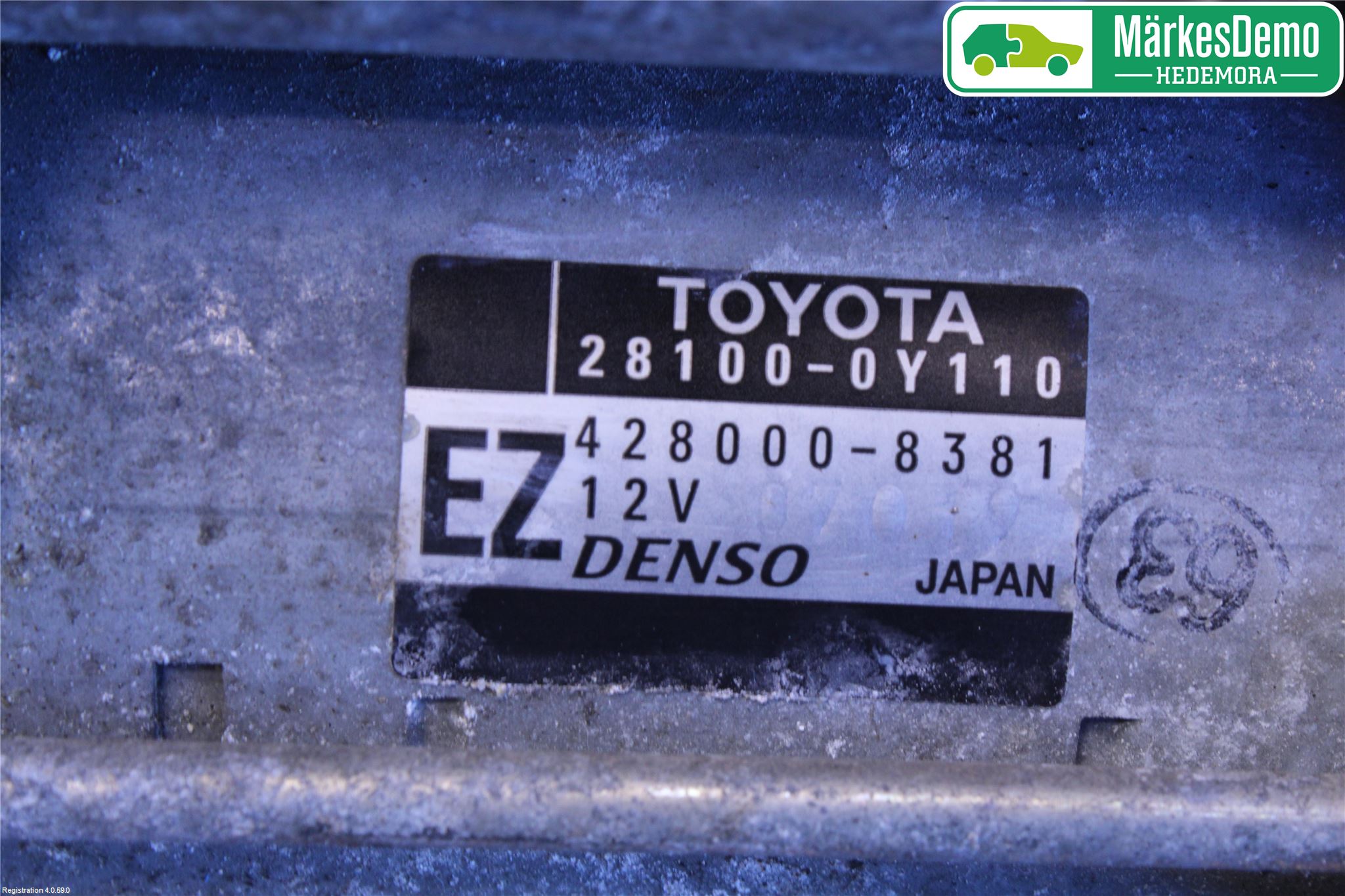 Toyota YARIS XP130 12-14 Startmotor