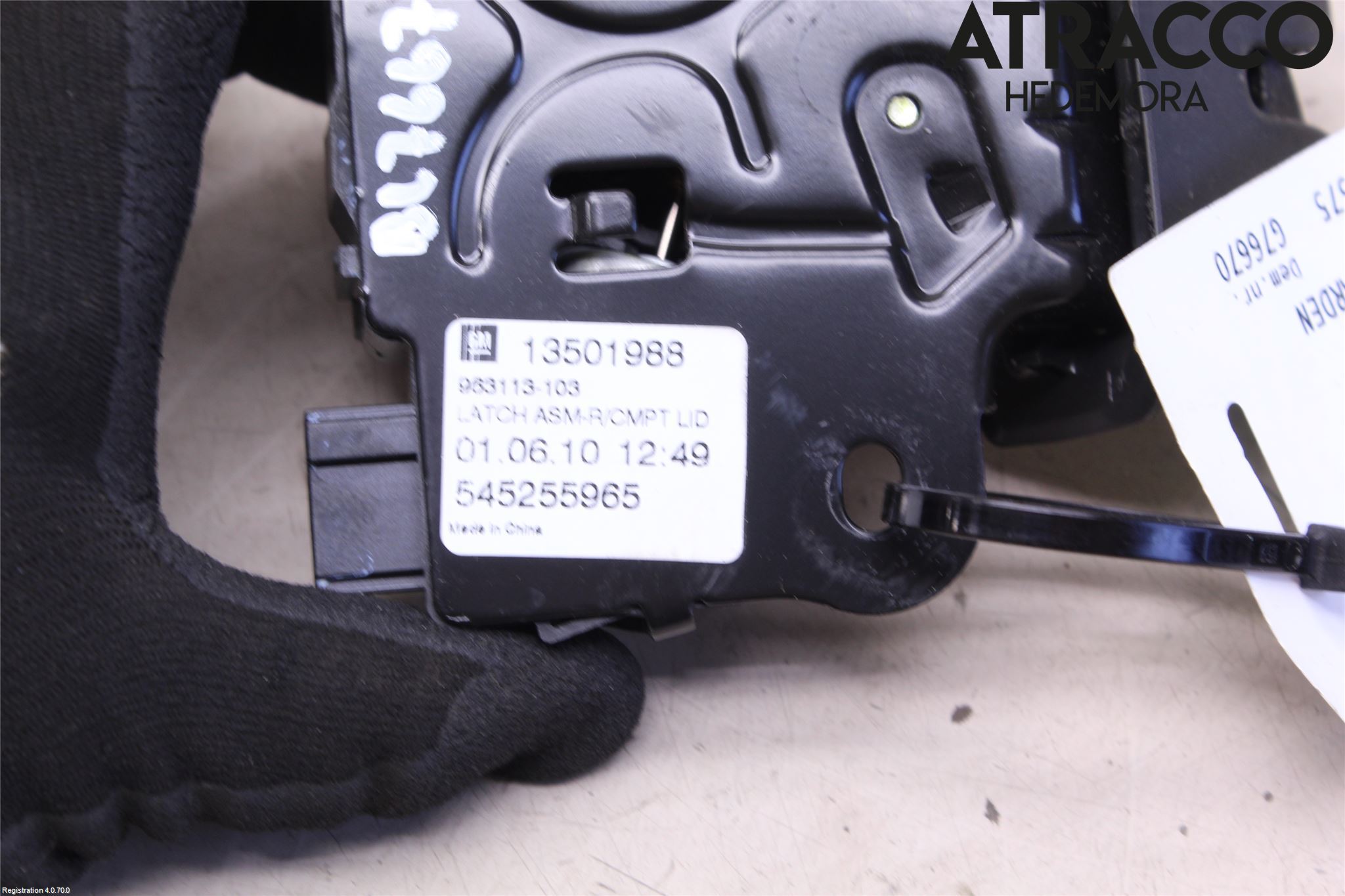 Saab 9-5 10-12 Låskista Baklucka