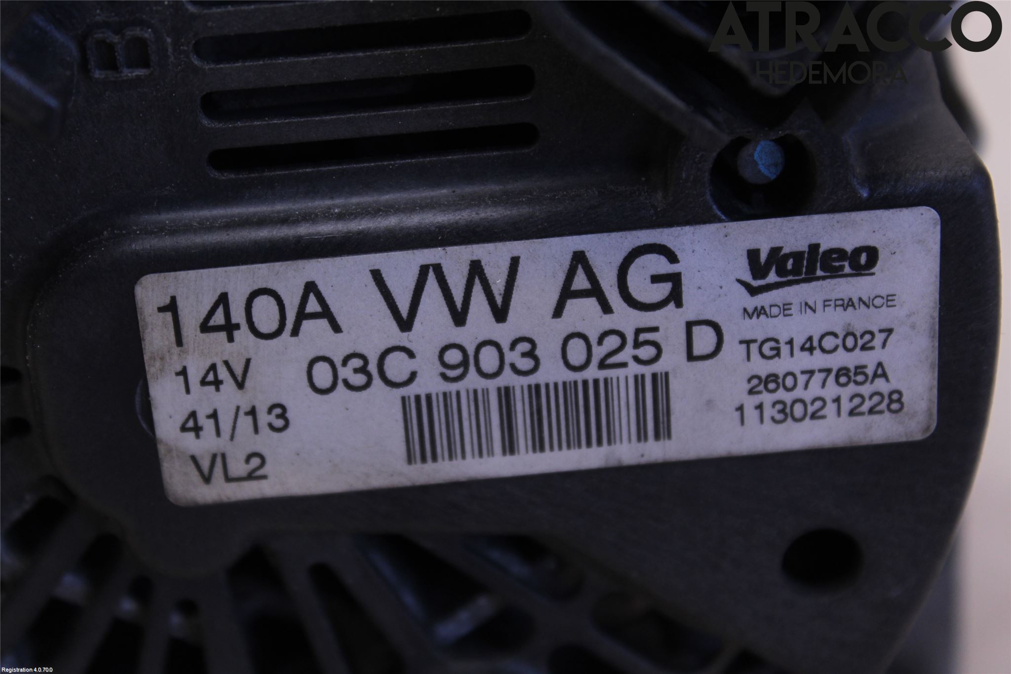 Volkswagen VW TIGUAN 07-16 Generator