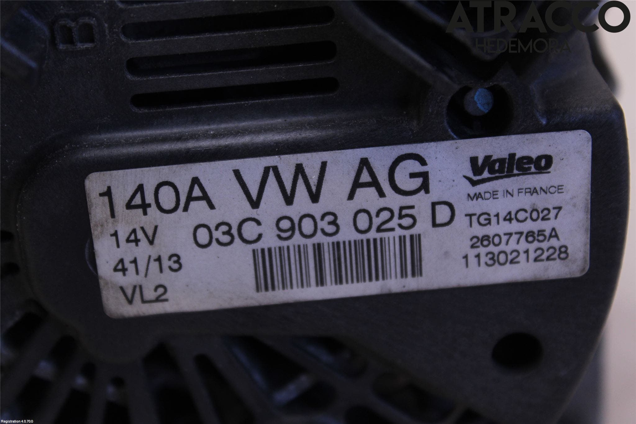 Volkswagen VW TIGUAN 07-16 Generator