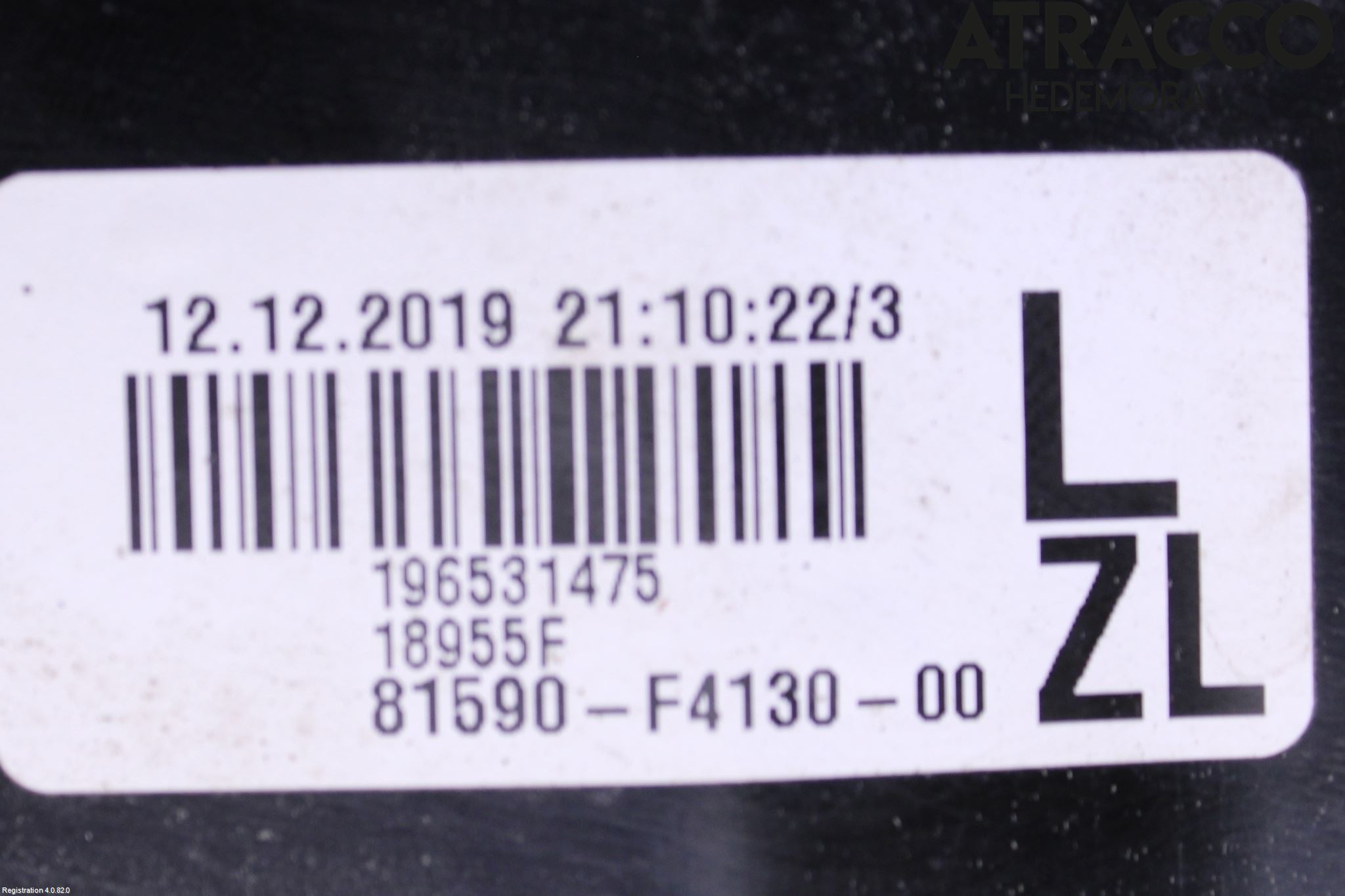Toyota C-HR 16-23 Bakljus Lucka Vä