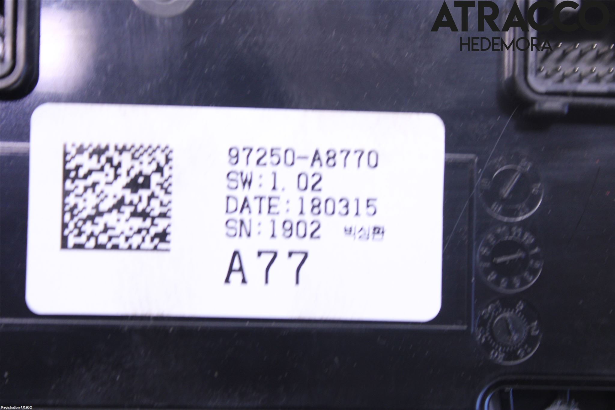 Kia OPTIMA 16-20 Ac Styrenhet Ac Manöveren