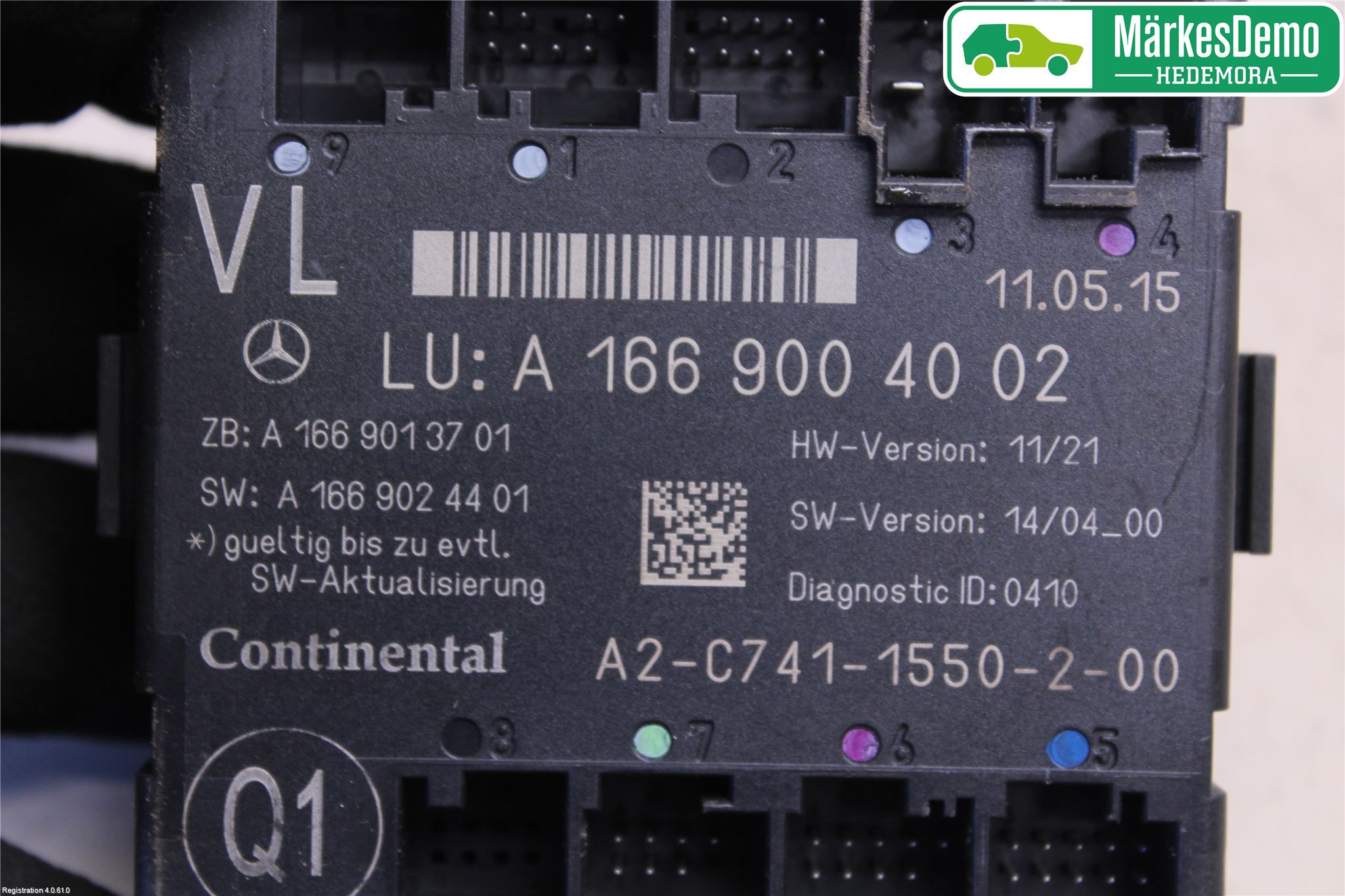 Mercedes-Benz MB ML/GLE-KLASS (W166) 12-18 Styrenhet Dörr