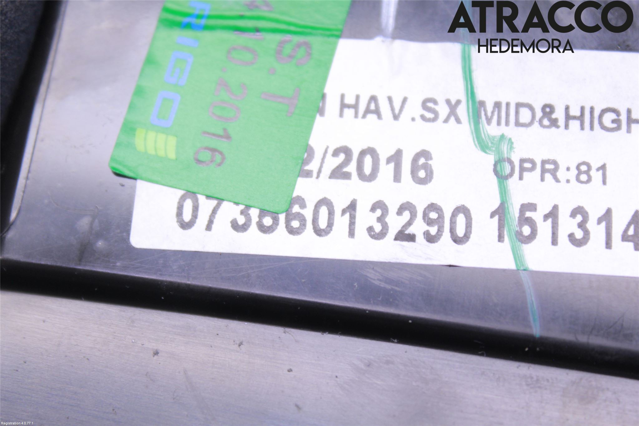 Fiat TIPO/CROSS 16- Defrosterkanal-Munstycke