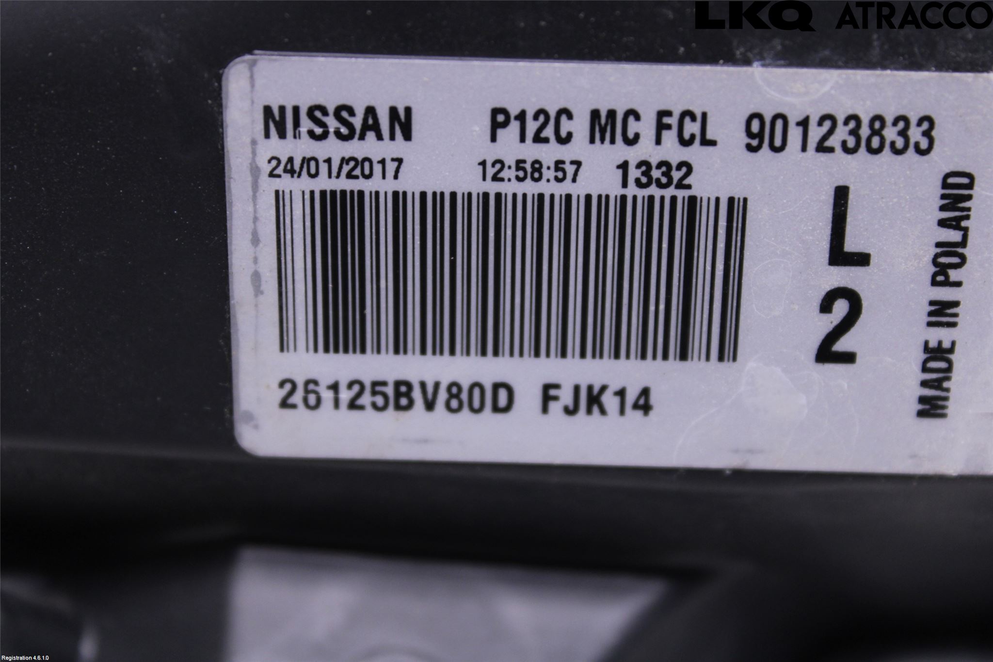 Nissan JUKE 14-19 Positionsljus Fram Vä