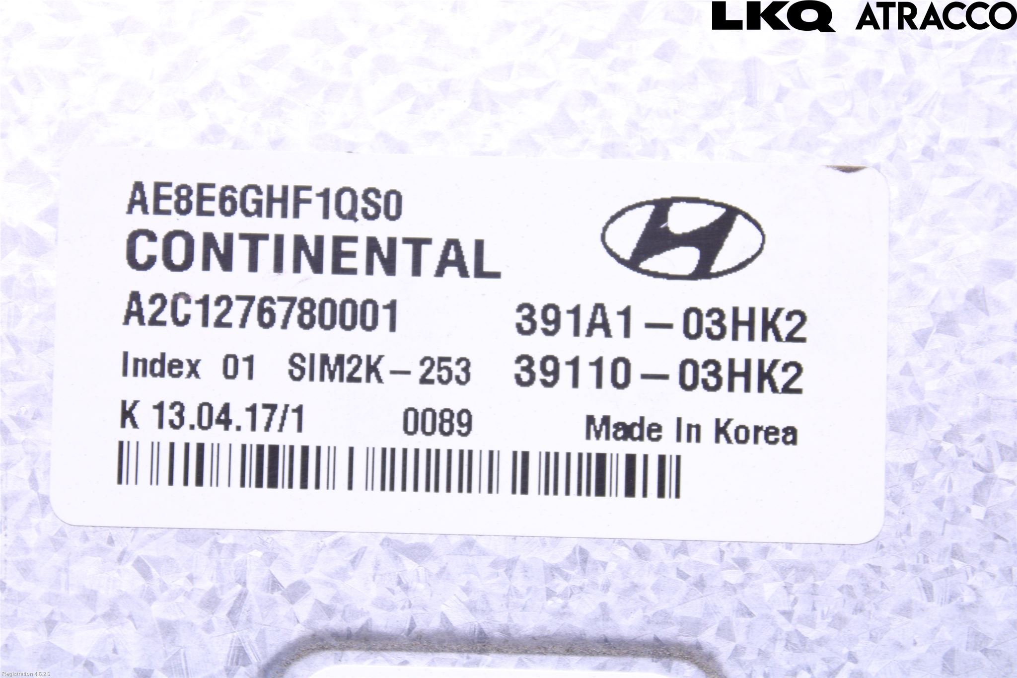 Hyundai IONIQ AE 17-22 Styrenhet Insprut Bensin