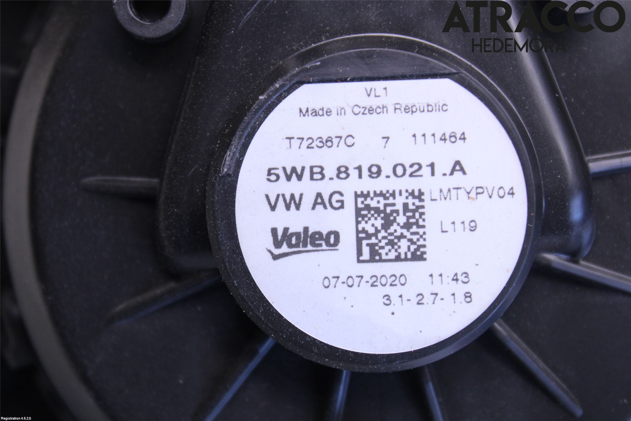 Volkswagen VW TIGUAN ALLSPACE 18- Ac Värmefläkt