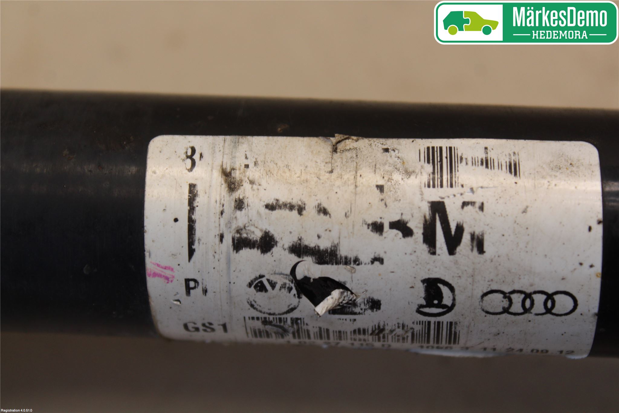 Audi A4 ALLROAD 09-16 Drivaxel Bak Höger