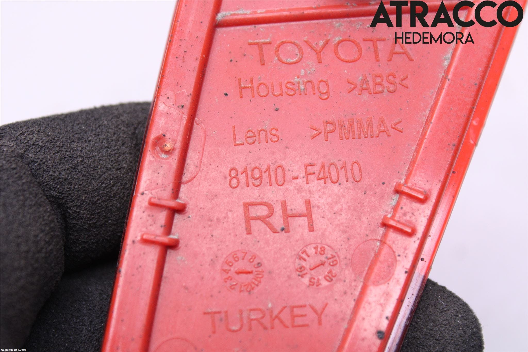 Toyota C-HR 16-23 Dimljus/Reflex Bak