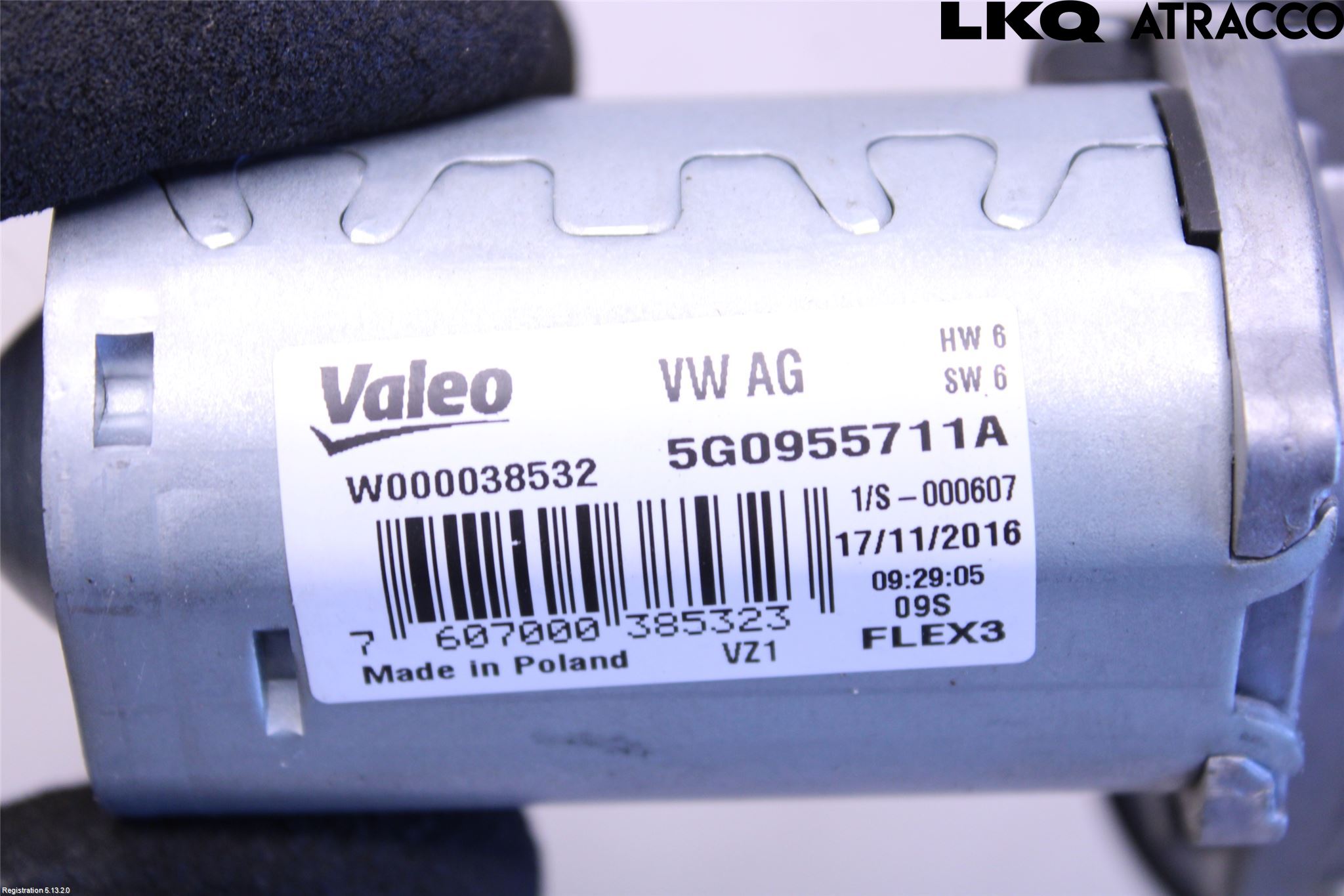 Volkswagen VW GOLF SPORTSVAN 15-20 Torkarmotor Baklucka