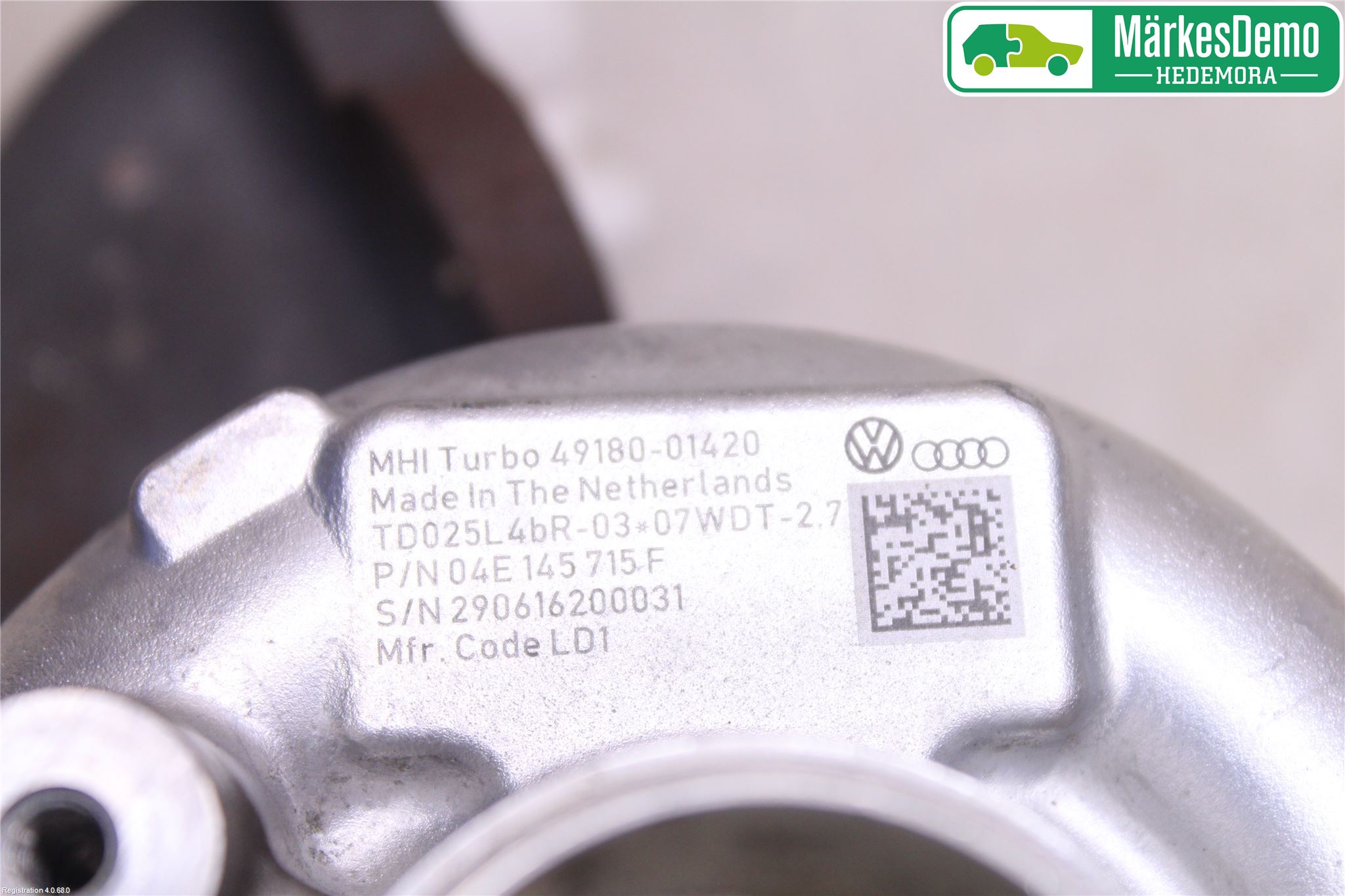 Volkswagen VW GOLF / E-GOLF VII 13-20 Turboaggregat