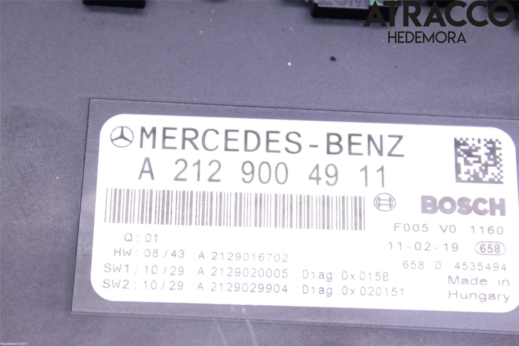 Mercedes-Benz MB E-KLASS COUPÈ/CAB(C207) 09-17 Säkringsdosa-Elcentral