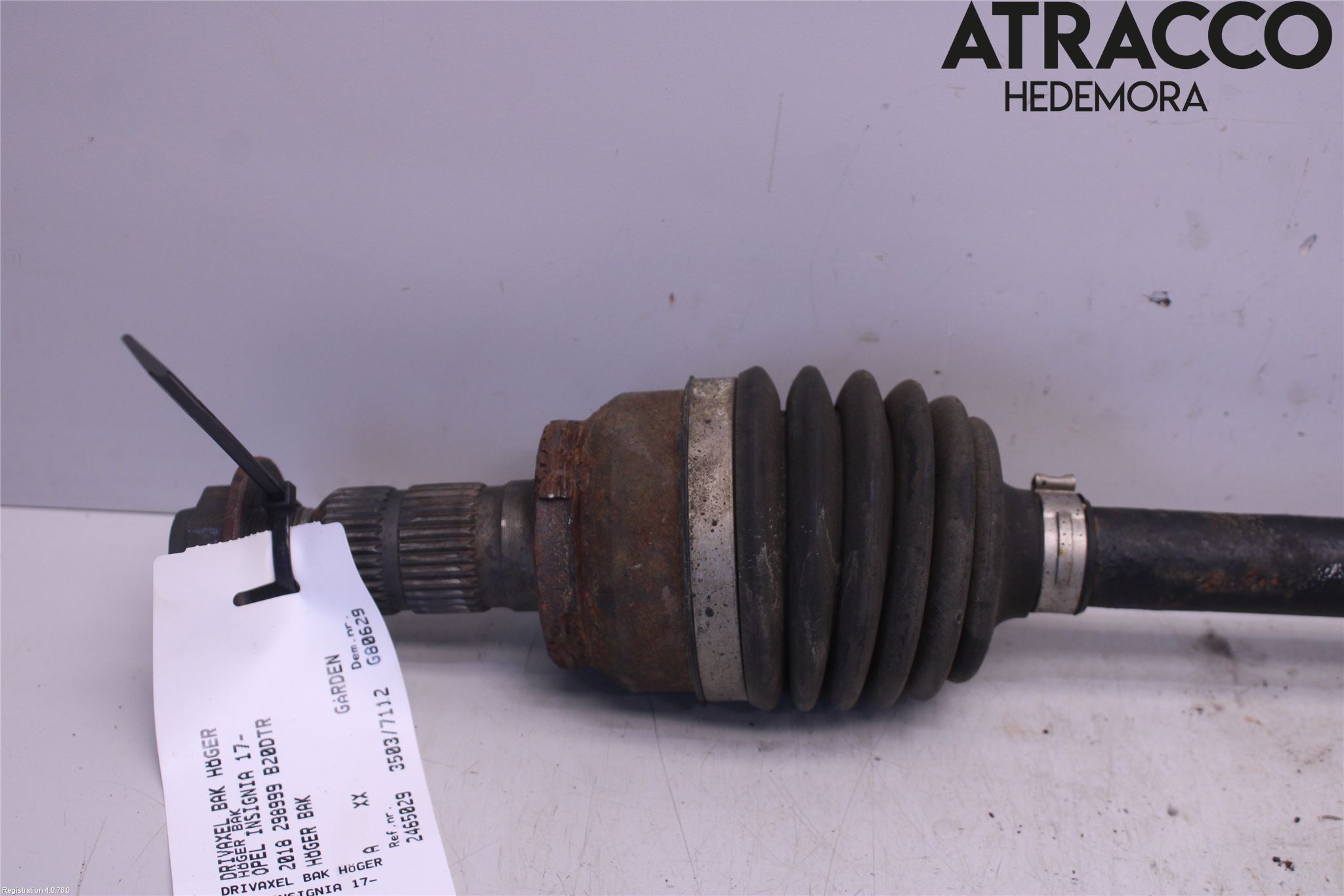 Opel INSIGNIA 17- Drivaxel Bak Höger