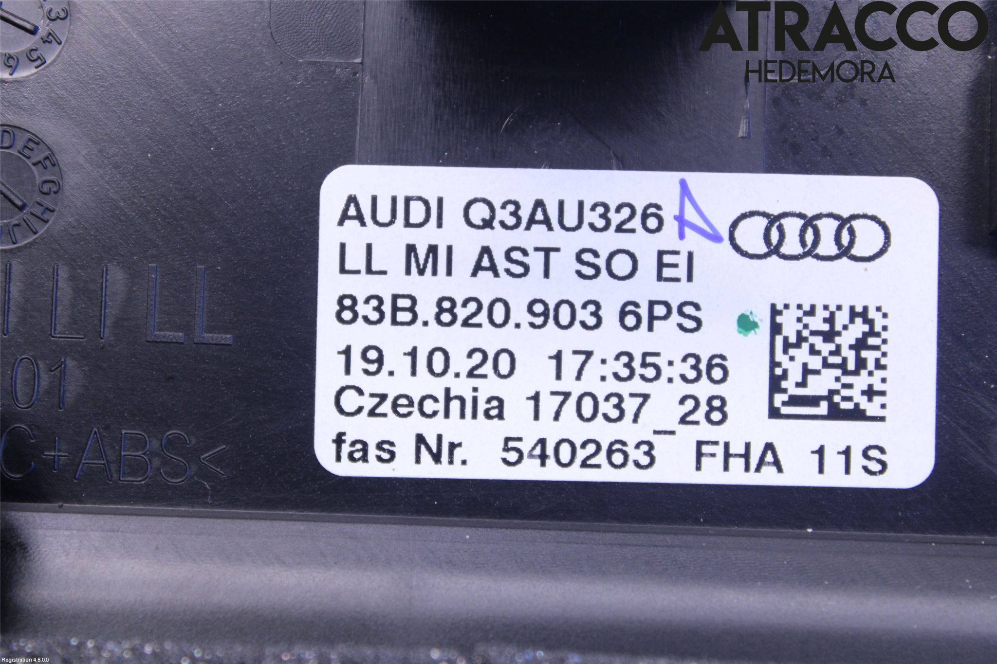 Audi Q3 F3 19- Defrosterkanal-Munstycke