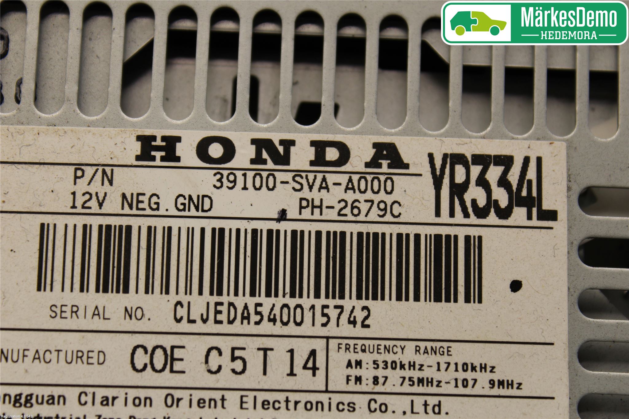 Honda CIVIC 06-11 Cd Radio - Multimediapanel