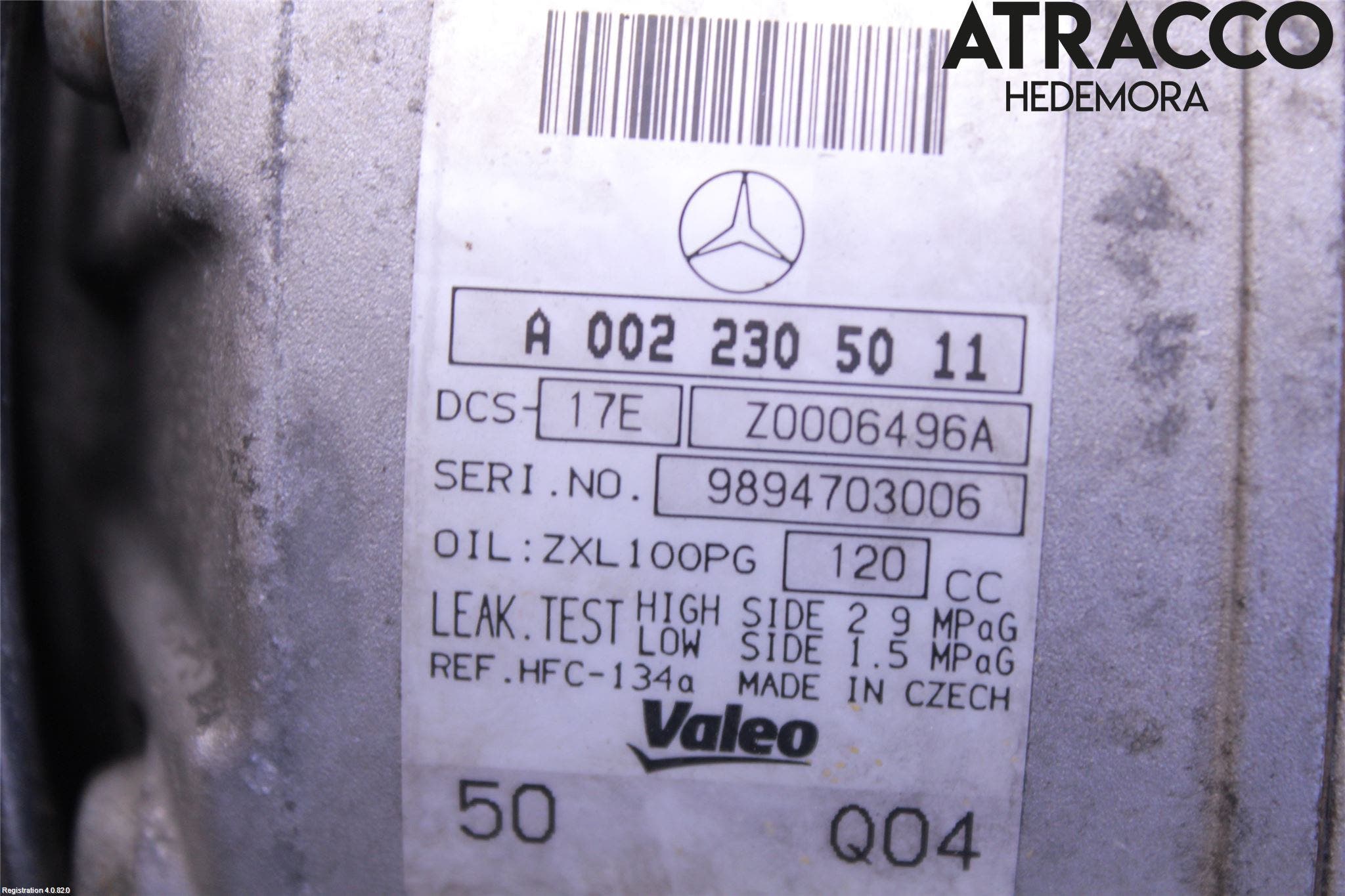 Mercedes-Benz MB GLK-KLASS (X204) 08-16 Ac Kompressor