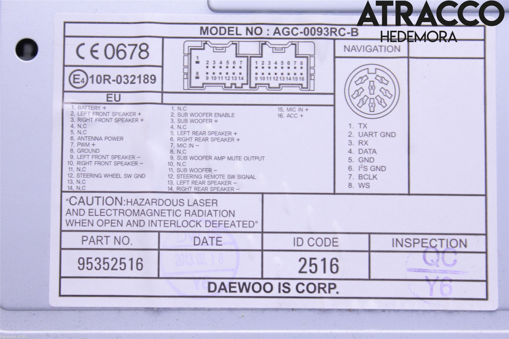 Chevrolet CAPTIVA Cd Radio - Multimediapanel
