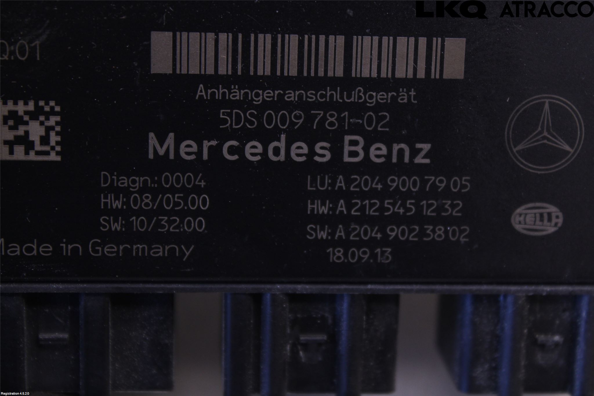 Mercedes-Benz MB E-KLASS (W212) 09-16 Styrenhet Dragkrok